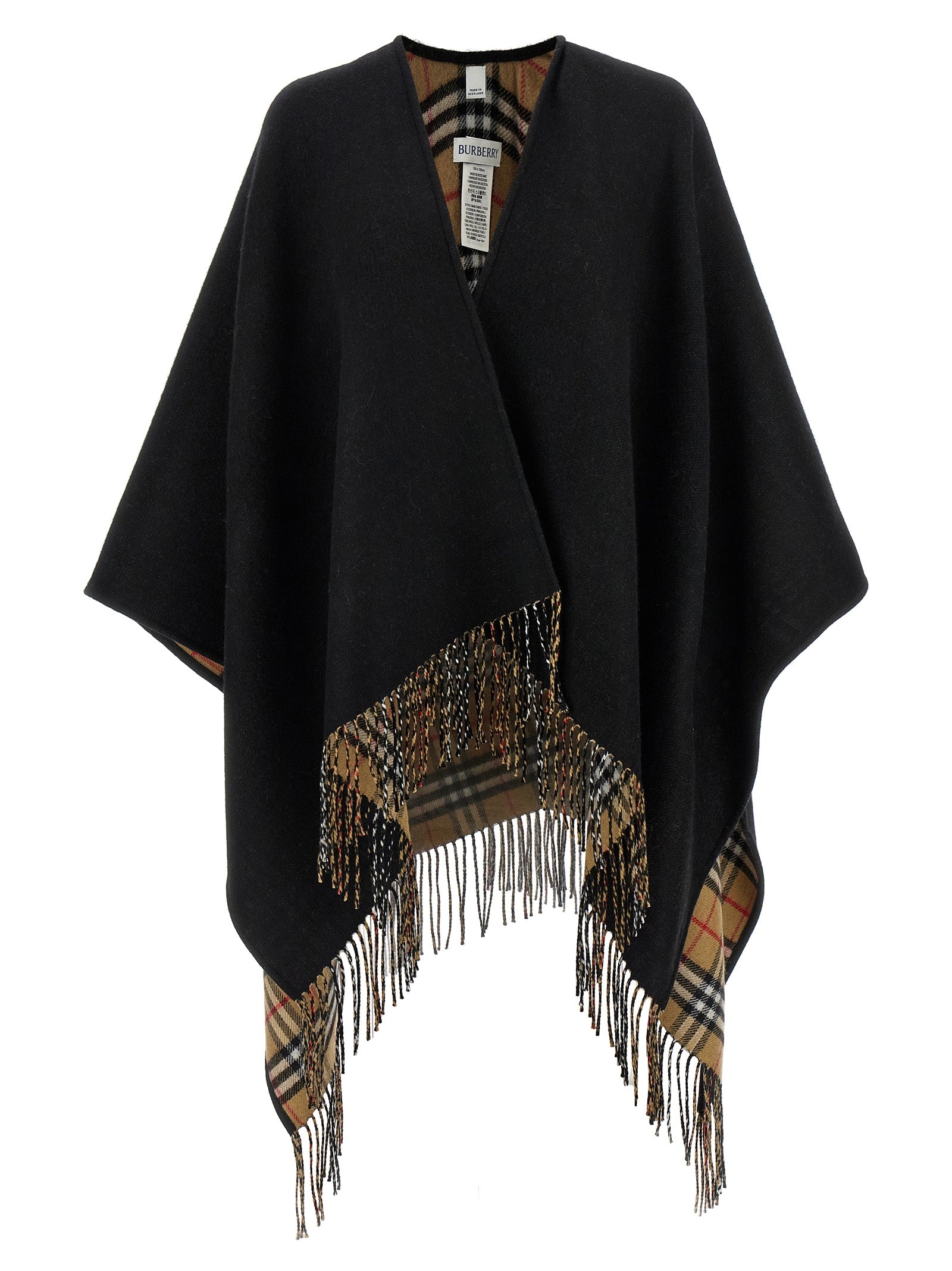 Burberry Fringed Cape