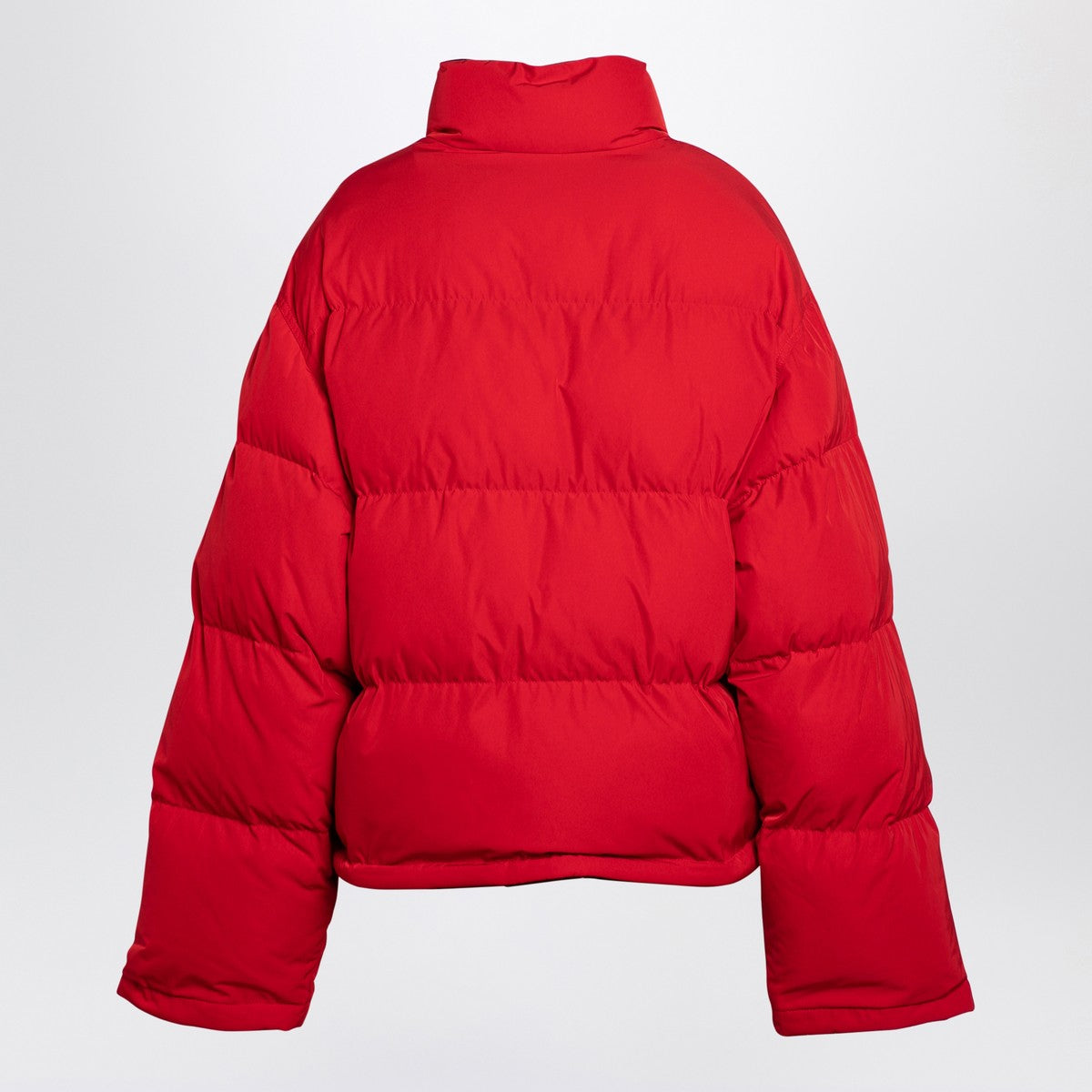 Balenciaga Reversible red and black down jacket in technical twill