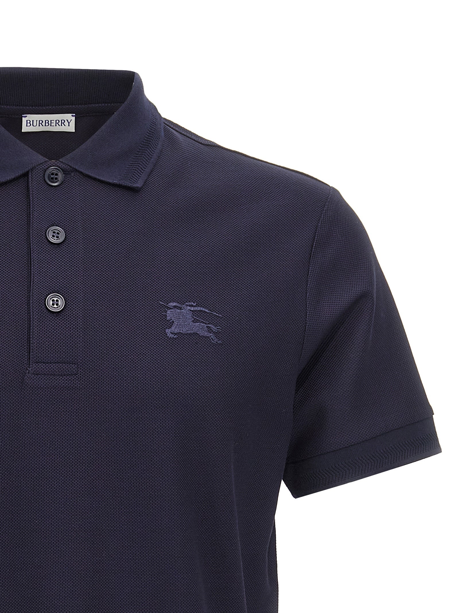Burberry Logo Embroidery Polo Shirt