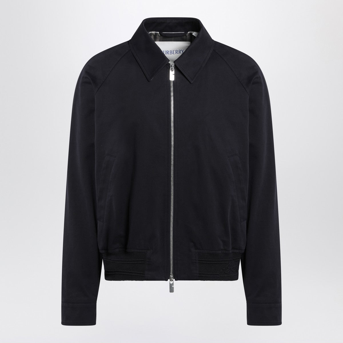 Burberry Harrington Jacket Navy Blue in Cotton