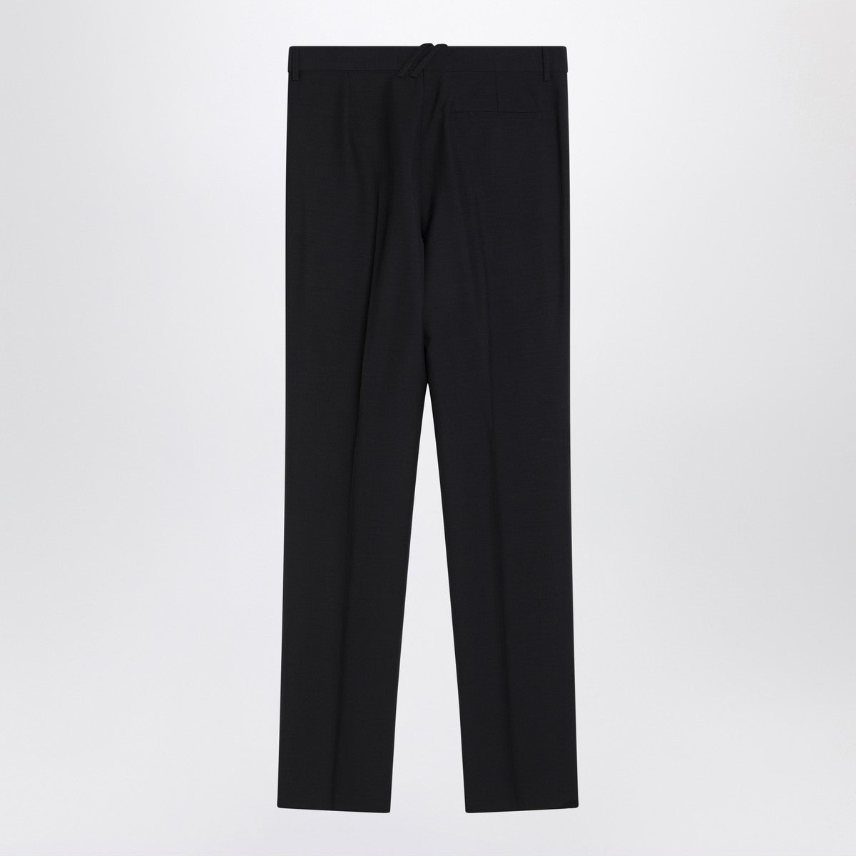 Burberry Classic navy blue wool blend trousers