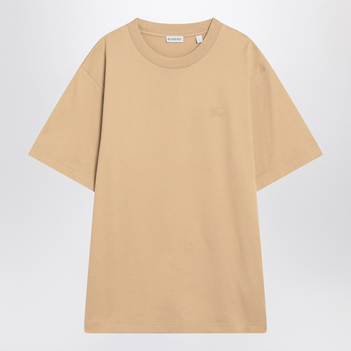 Burberry Beige short-sleeved T-shirt with EKD print