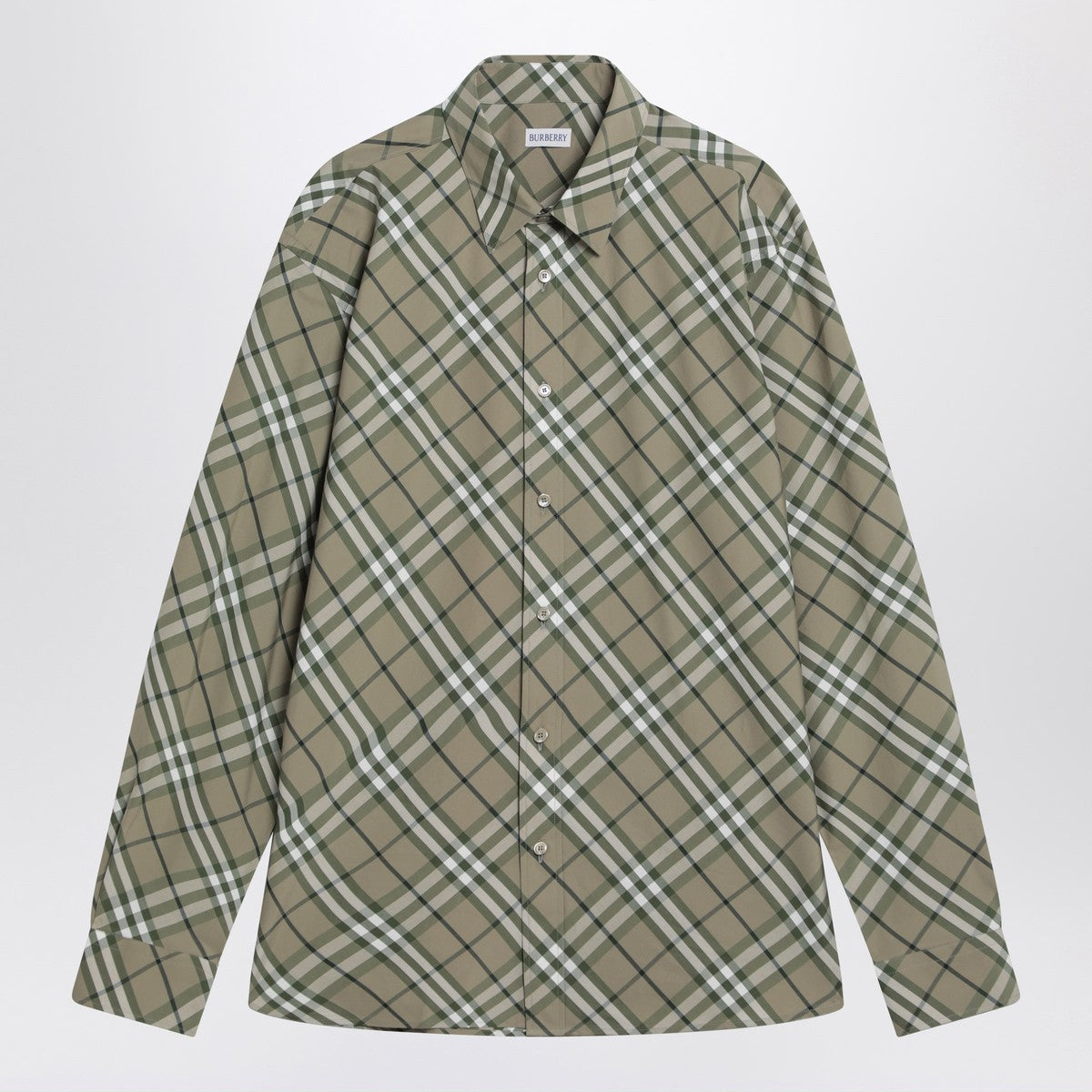 Burberry Saxon Green check-patterned shirt