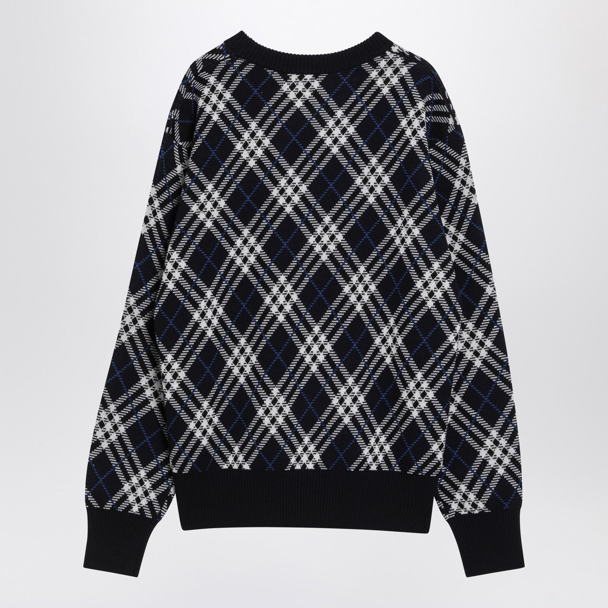 Burberry Check-pattern wool blend sweater