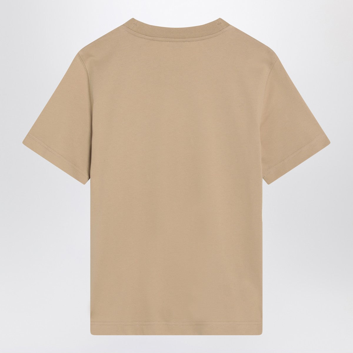 Burberry Light beige T-shirt with Equestrian Knight Design