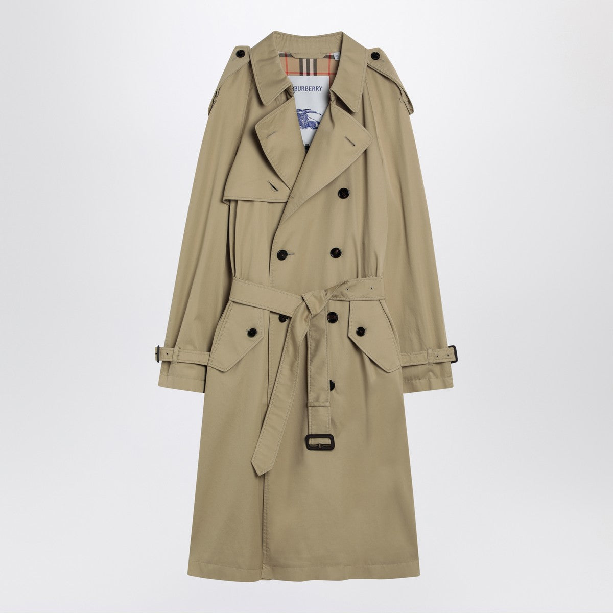 Burberry Double-breasted trench coat in Hamper color