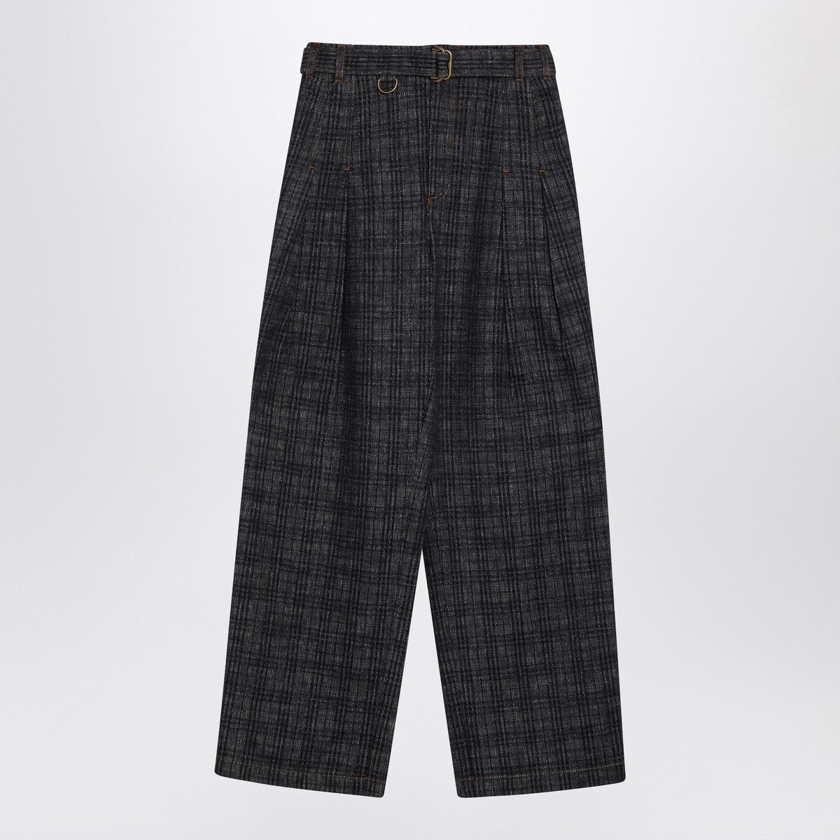 Burberry Indigo jeans in Check pattern denim