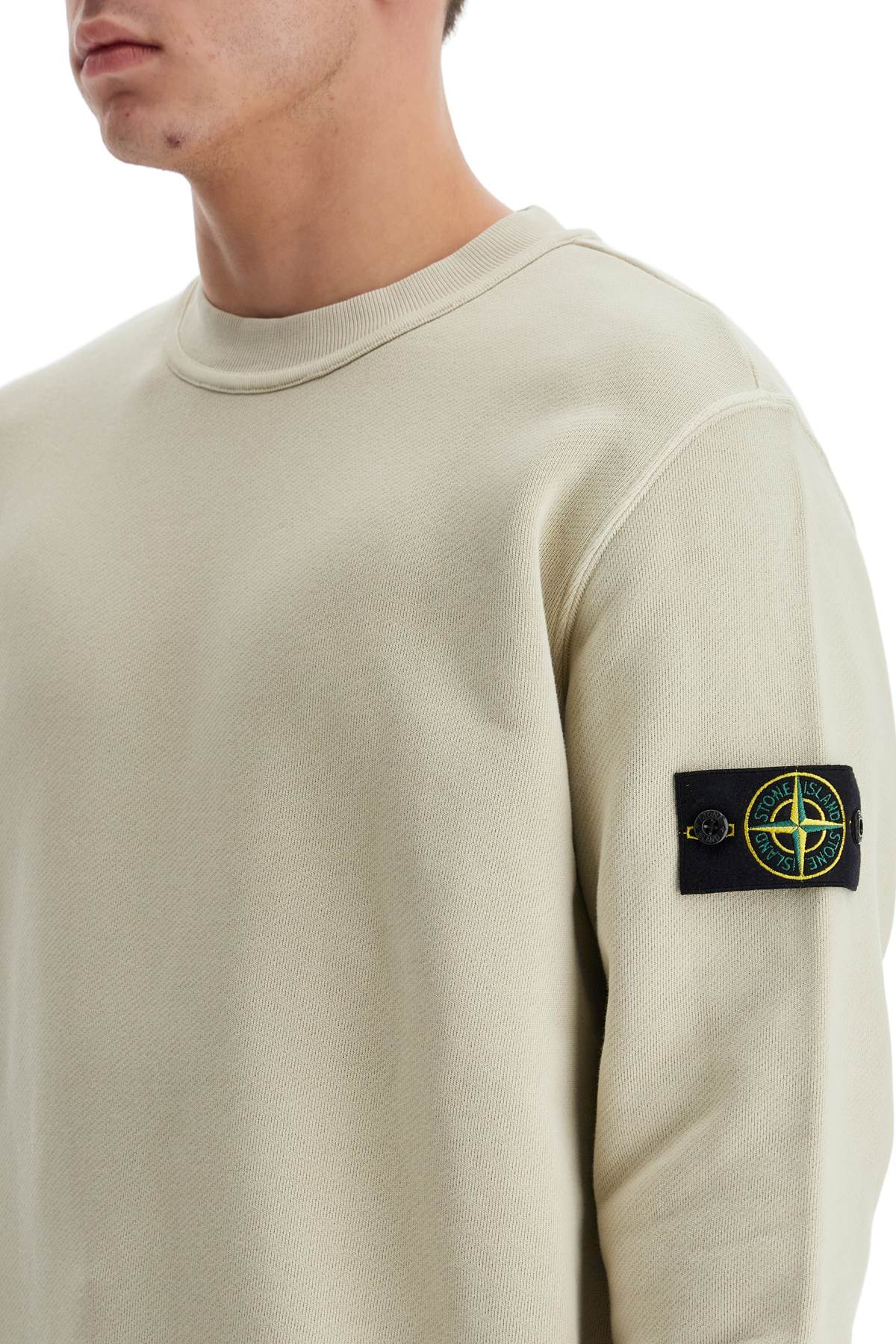 Stone Island organic cotton crewneck sweatshirt