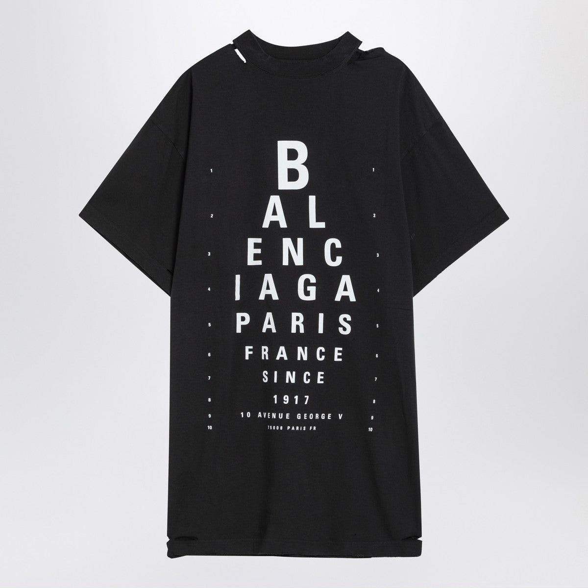 Balenciaga Optical black oversized T-shirt