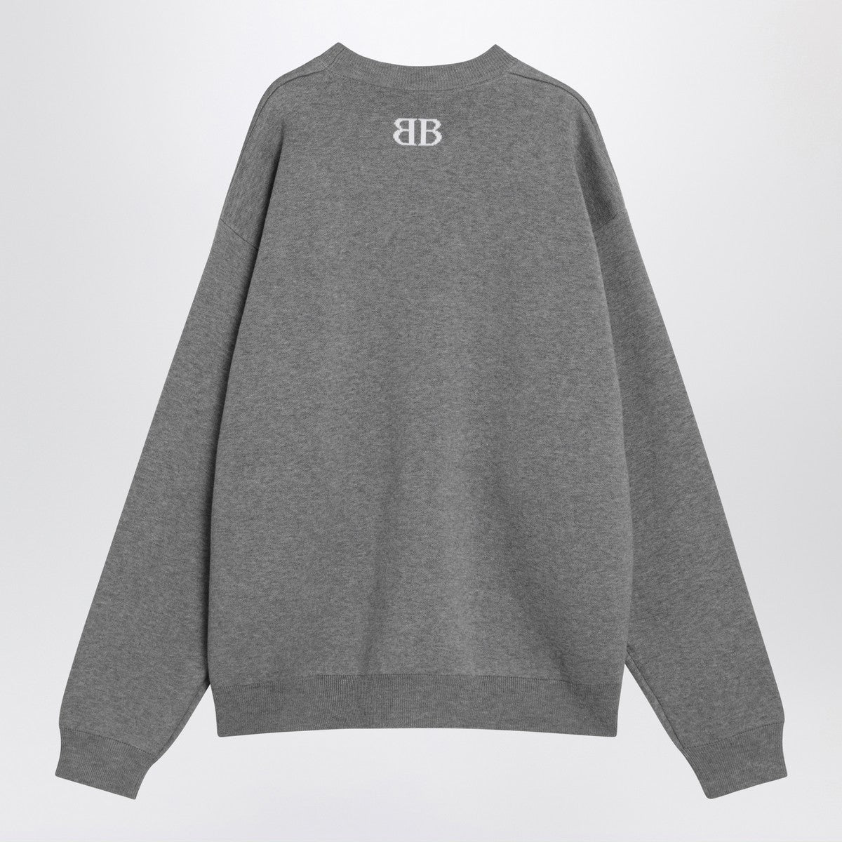 Balenciaga Grey cotton sweater with logo