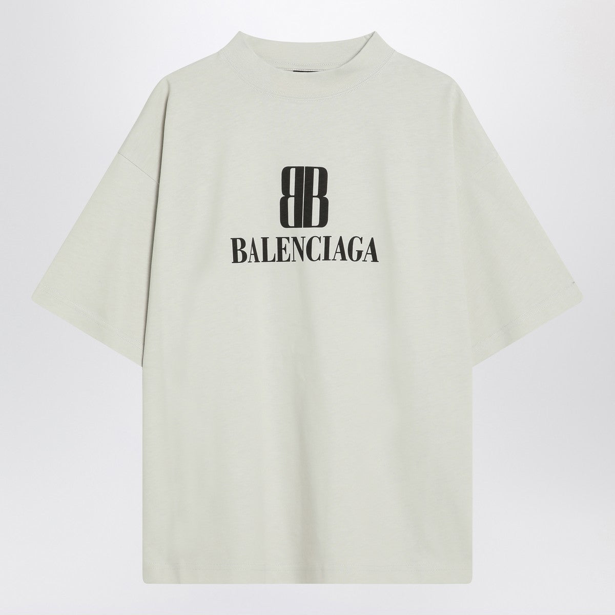 Balenciaga White Nano BB Medium Fit T-shirt