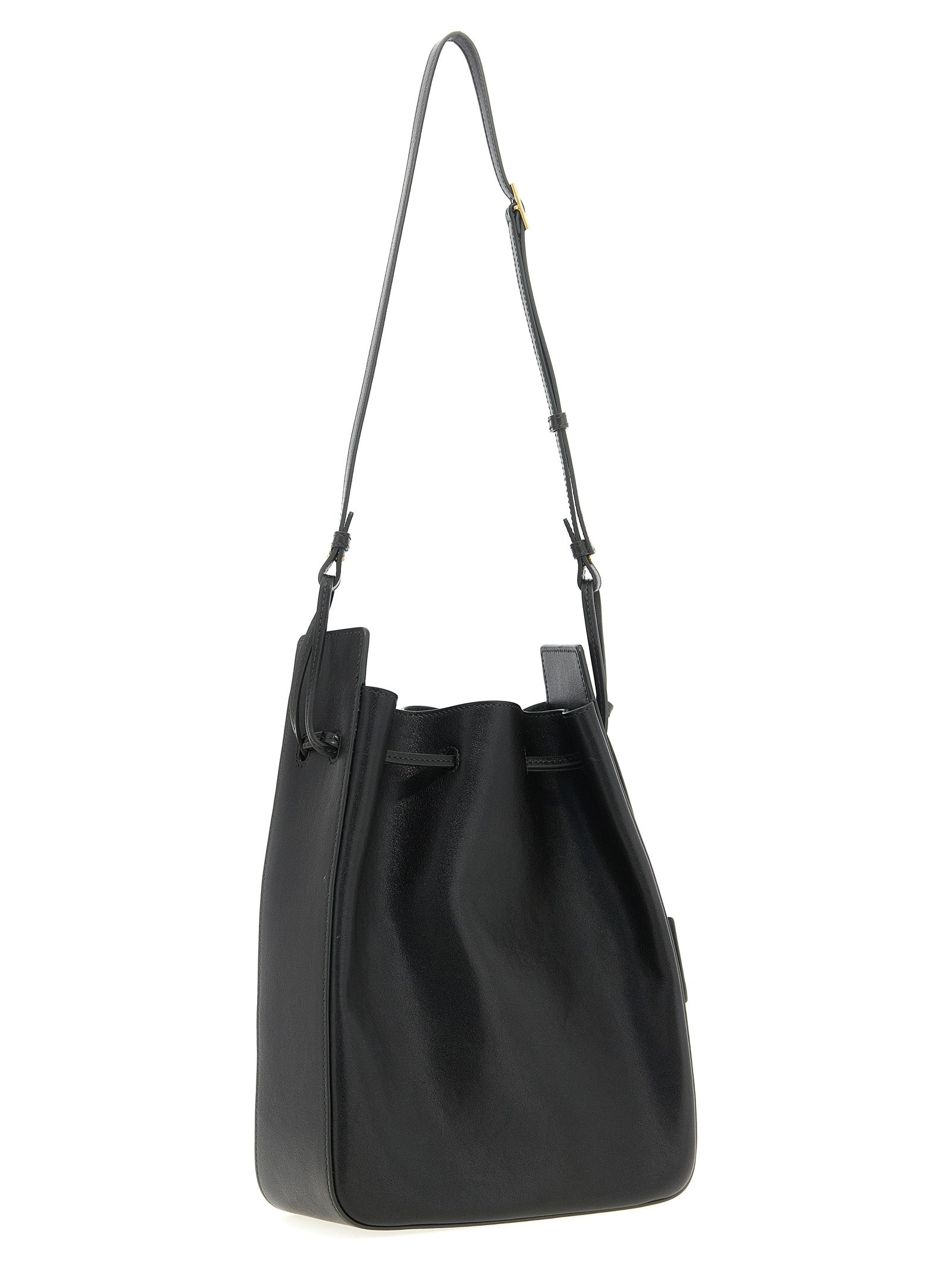 Saint Laurent Large Leather Bucket Bag