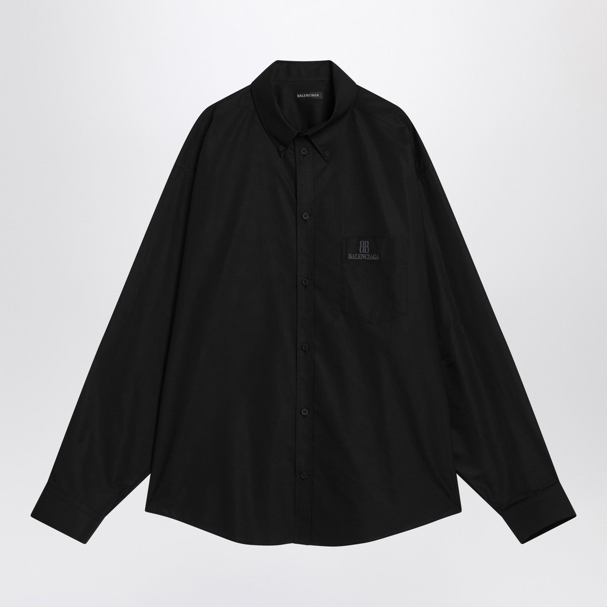 Balenciaga Black cotton shirt with logo