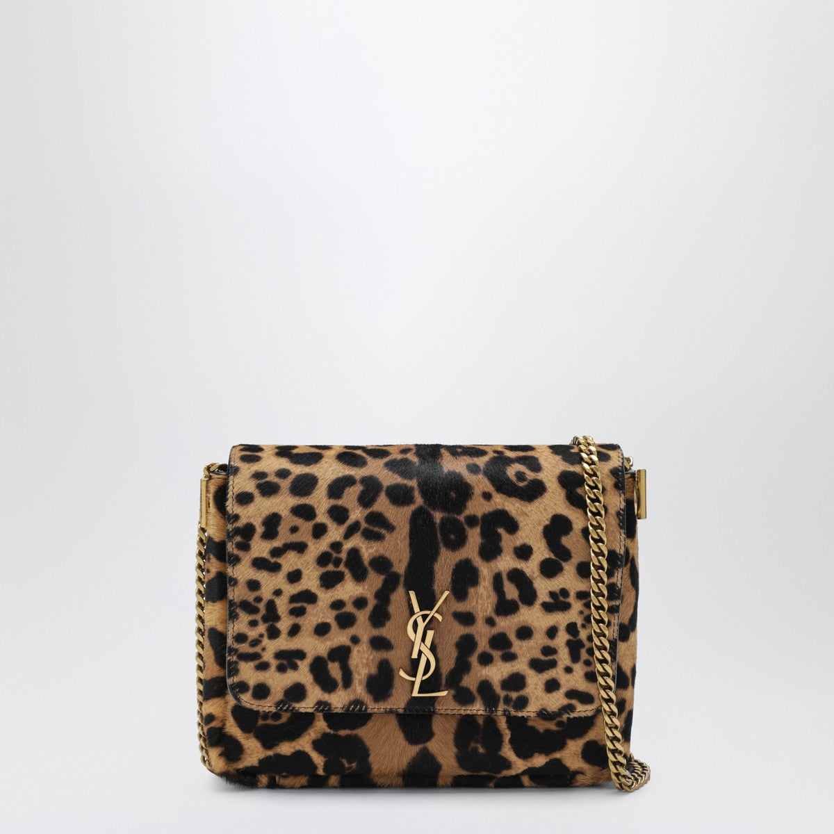 Saint Laurent Leopard-print Kate bag in pony-effect leather
