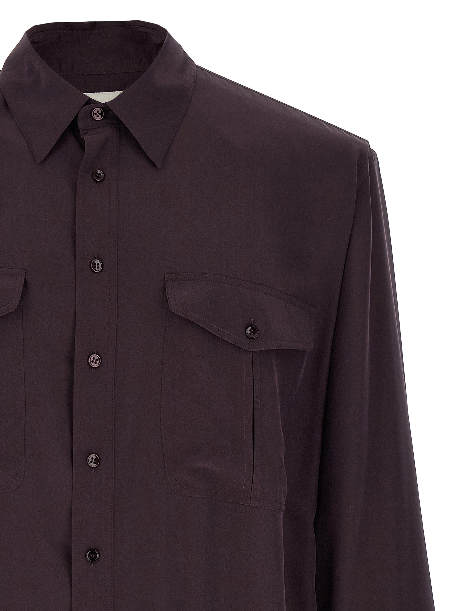 Saint Laurent Viscose And Silk Shirt