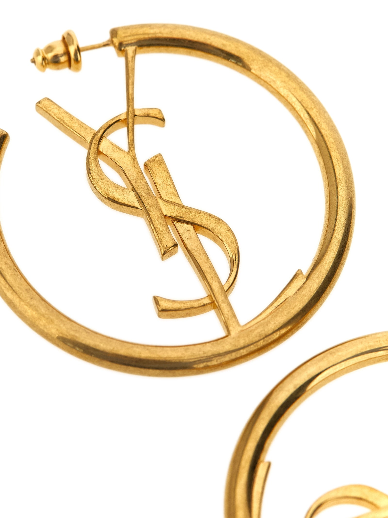 Saint Laurent Cassandre Hoop Earrings