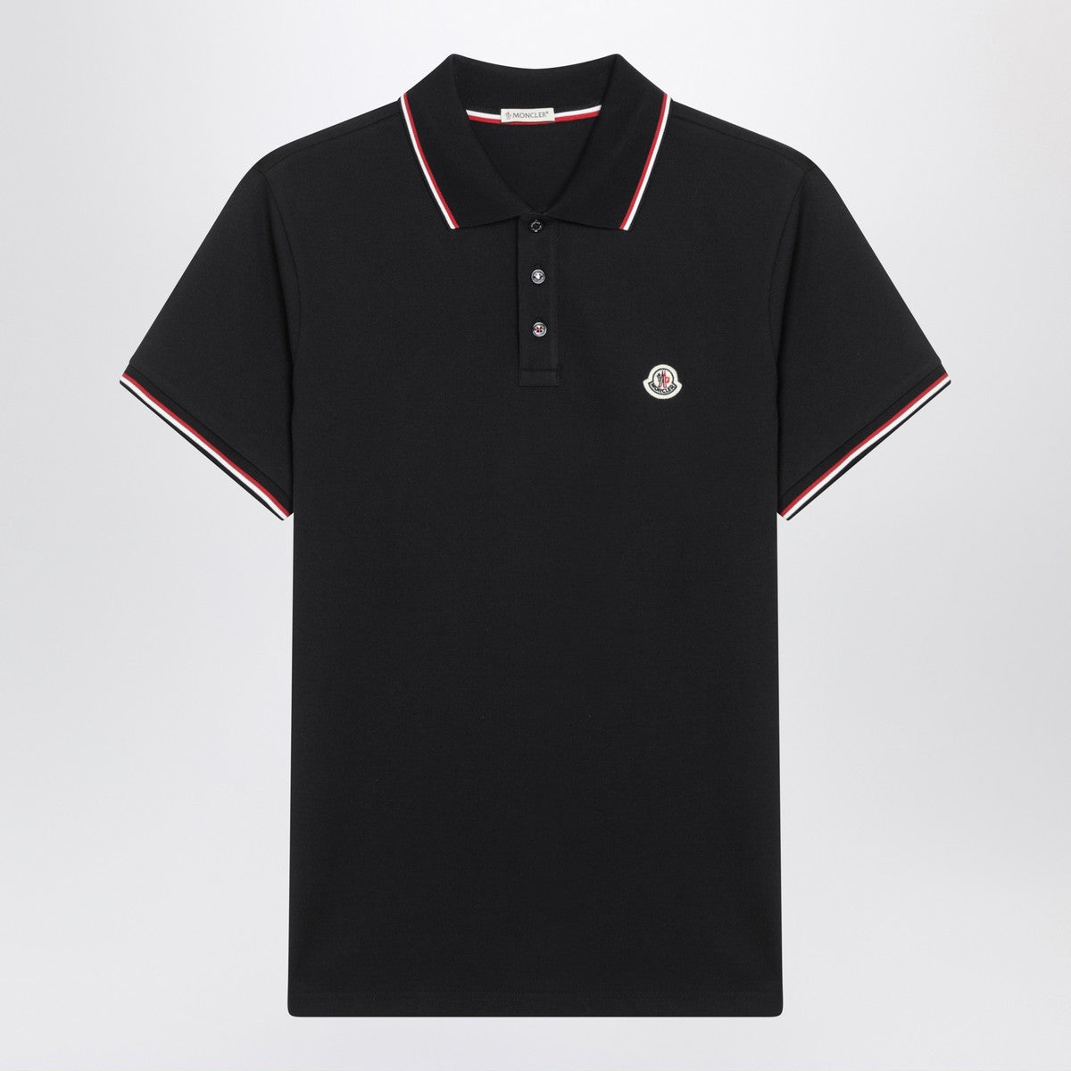 Moncler Blue short-sleeve polo shirt