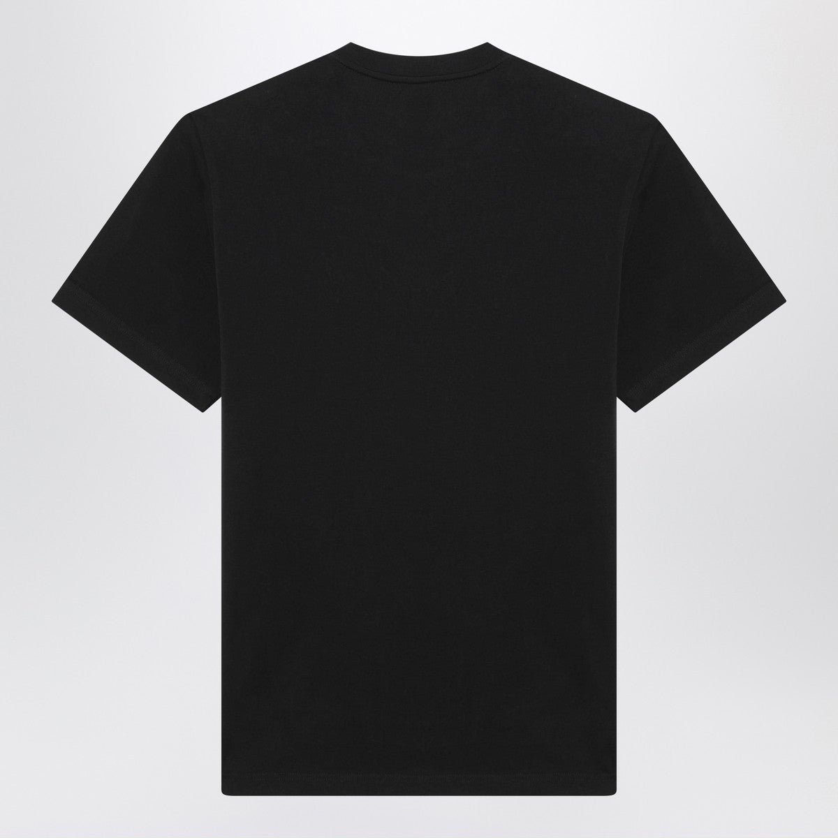 Moncler Blue T-shirt with embroidered tricolor logo