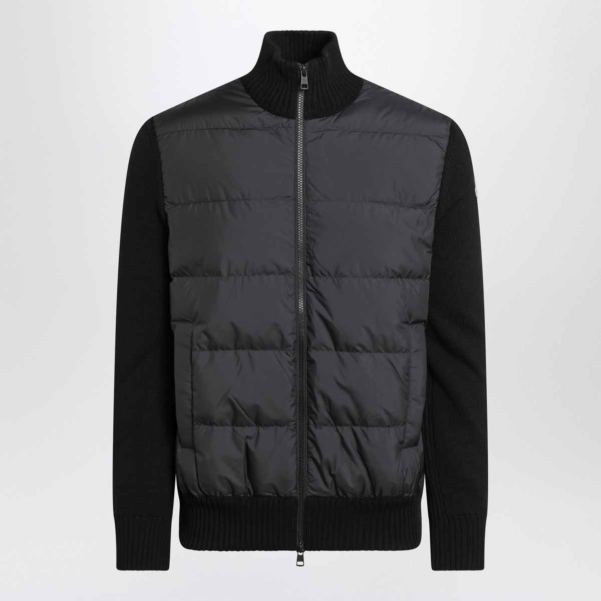 Moncler Black padded zip cardigan