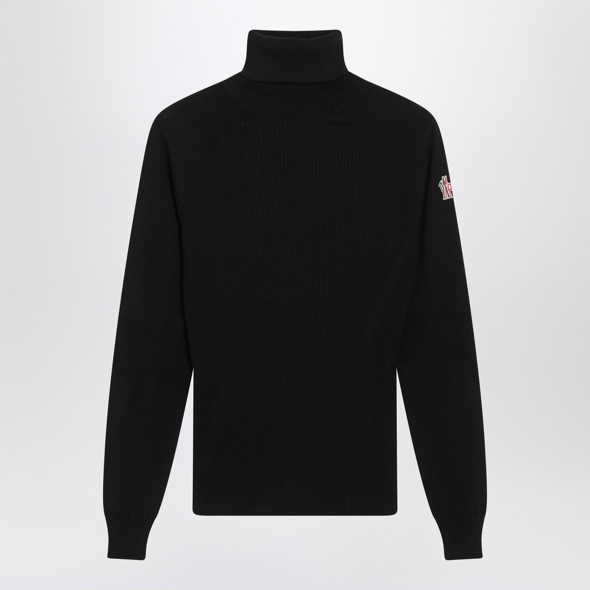 Moncler Grenoble Black wool-blend turtleneck sweater