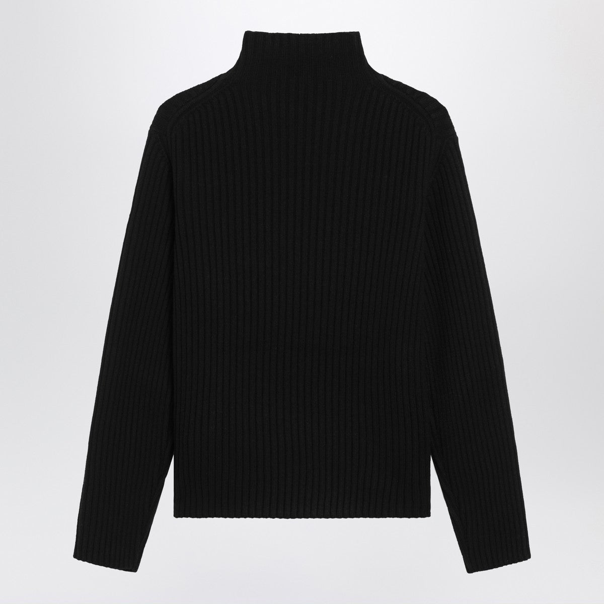Moncler Black wool and cashmere turtleneck sweater