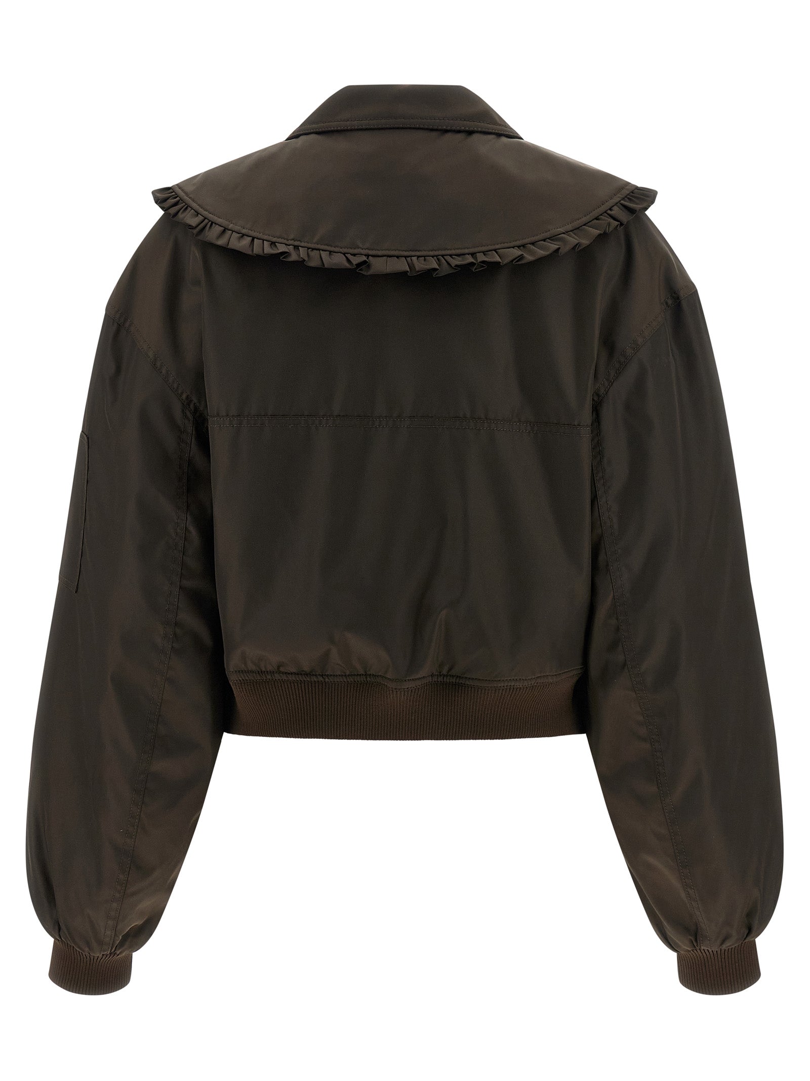 Ganni Duchesse Nylon Bomber Jacket