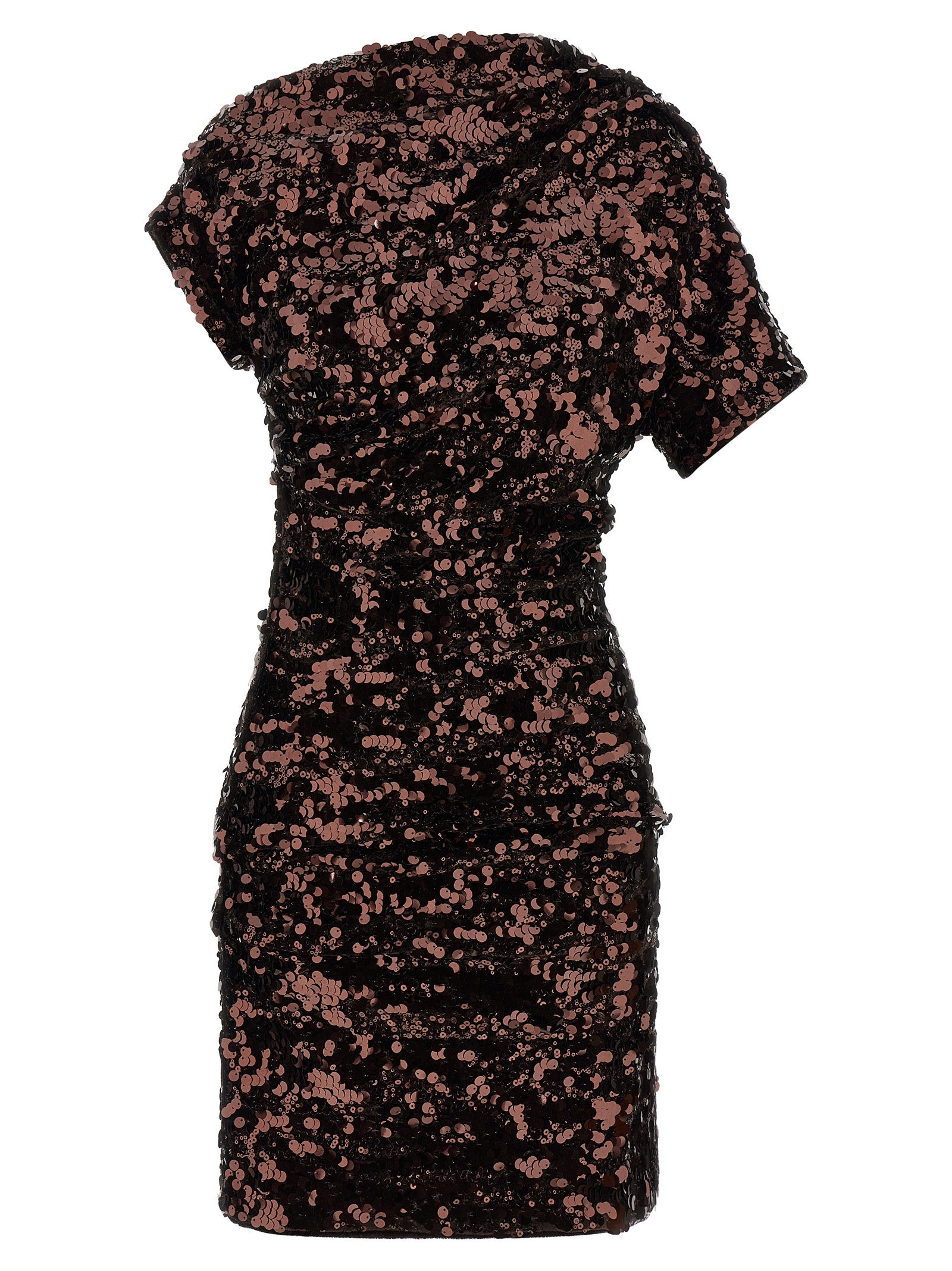 Ganni Brown Sequins Mini Dress
