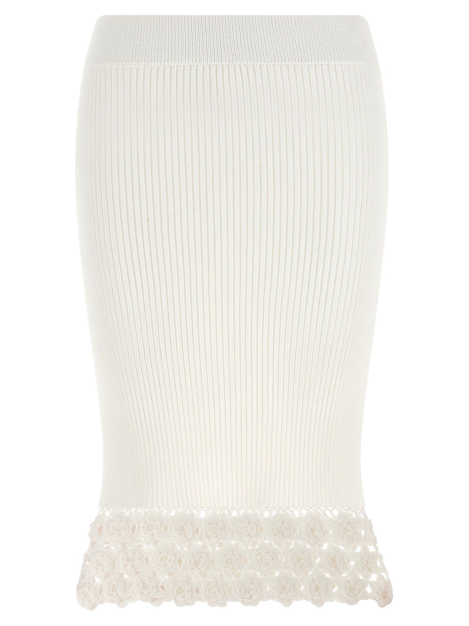 Ganni Cotton Crochet Skirt