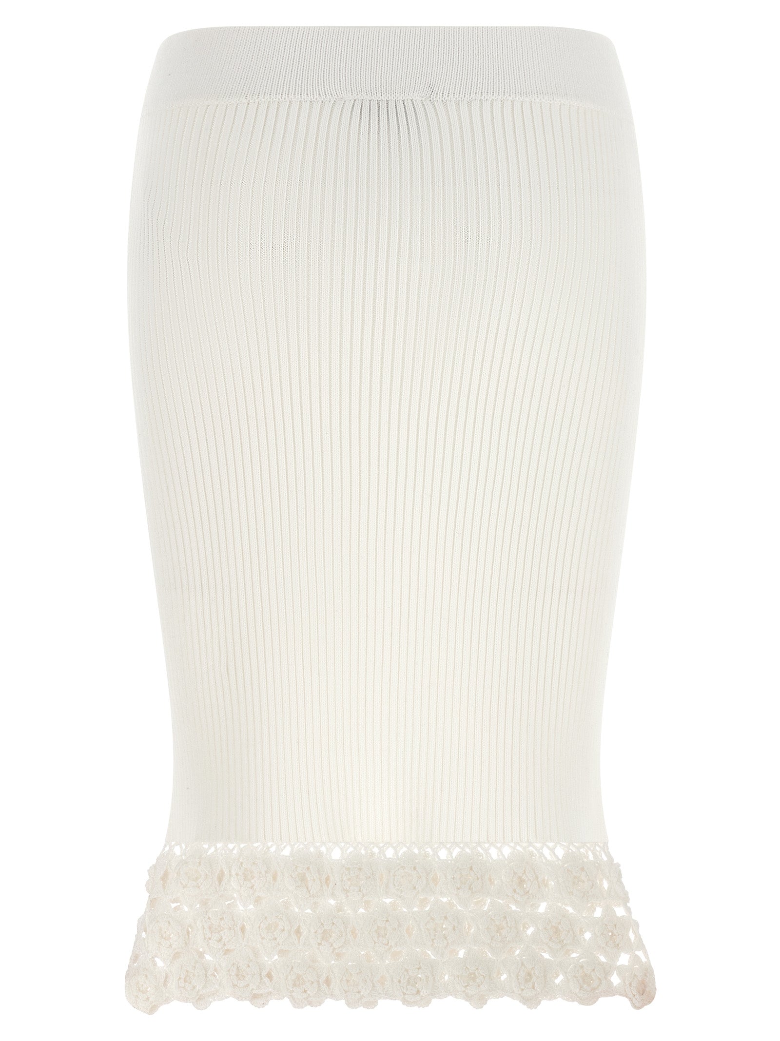 Ganni Cotton Crochet Skirt