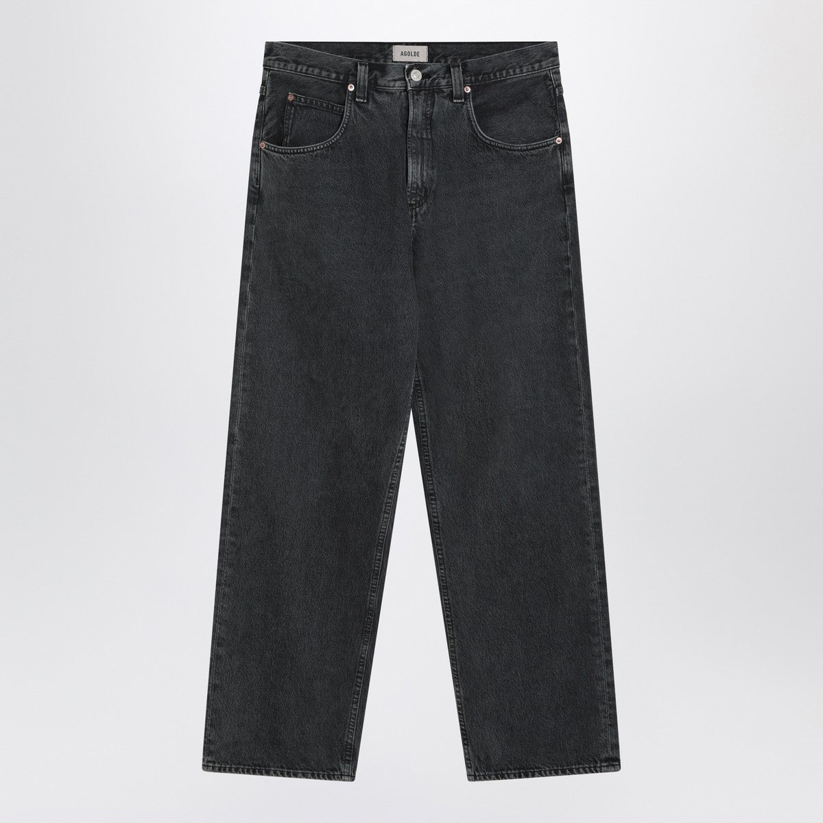 AGOLDE Gray jeans in regenerated denim
