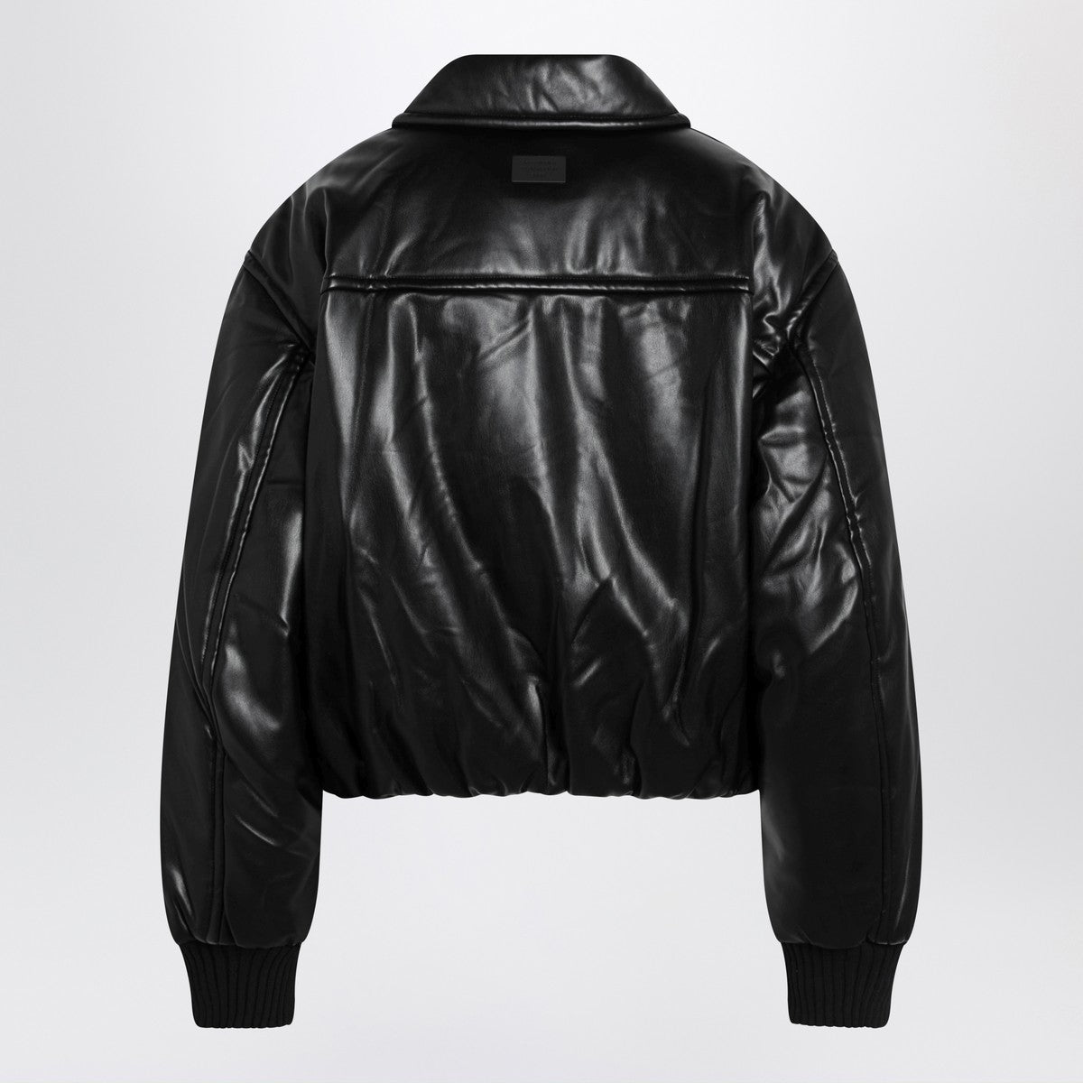 Acne Studios Faux leather bomber jacket black