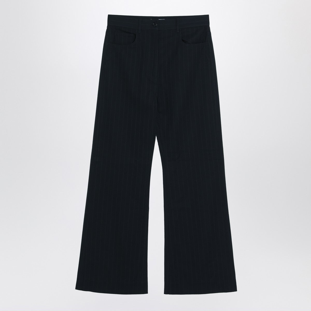 Acne Studios Navy blue pinstripe trousers