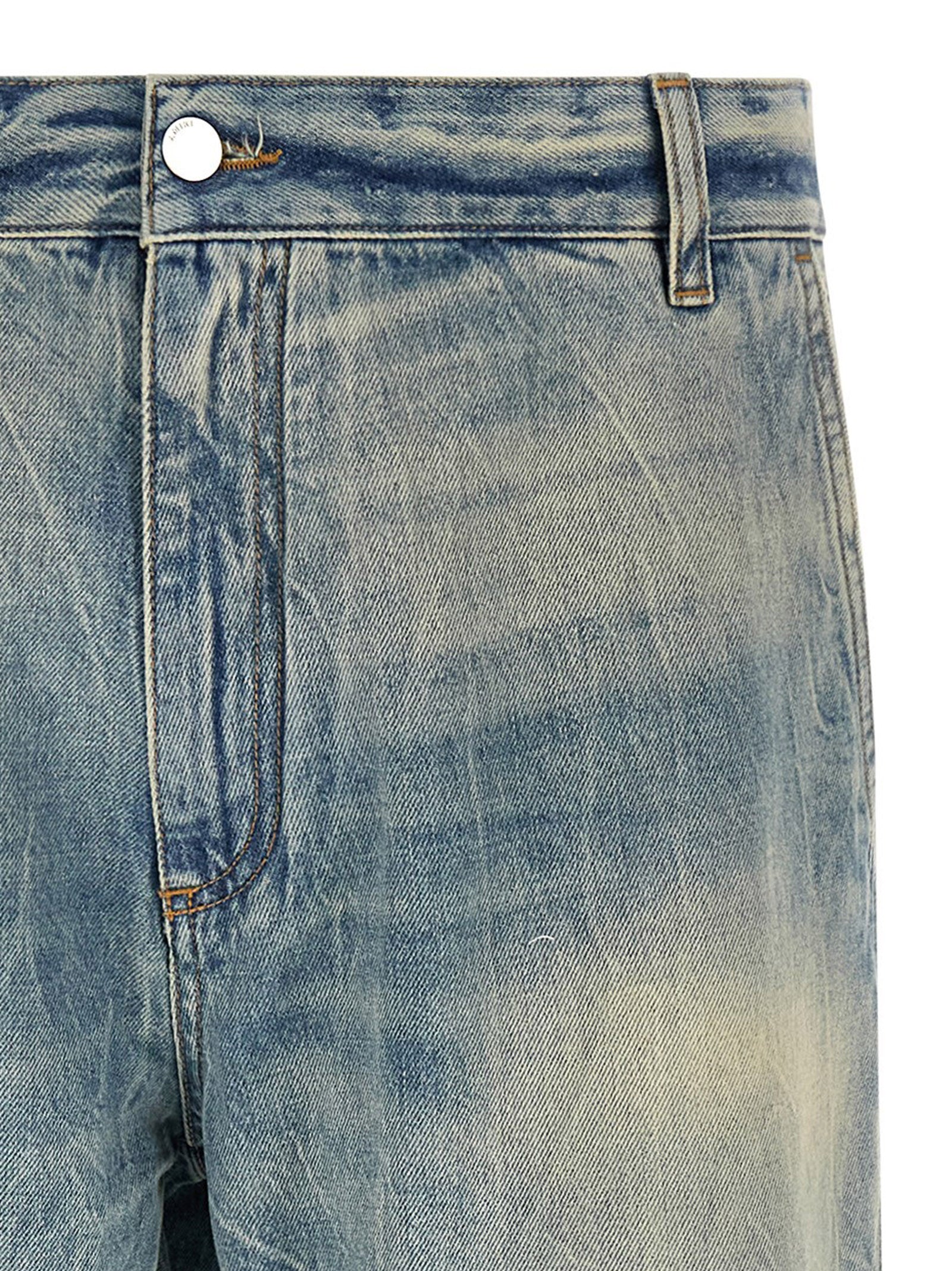 Amiri Checkered Repair Bootcut Jeans
