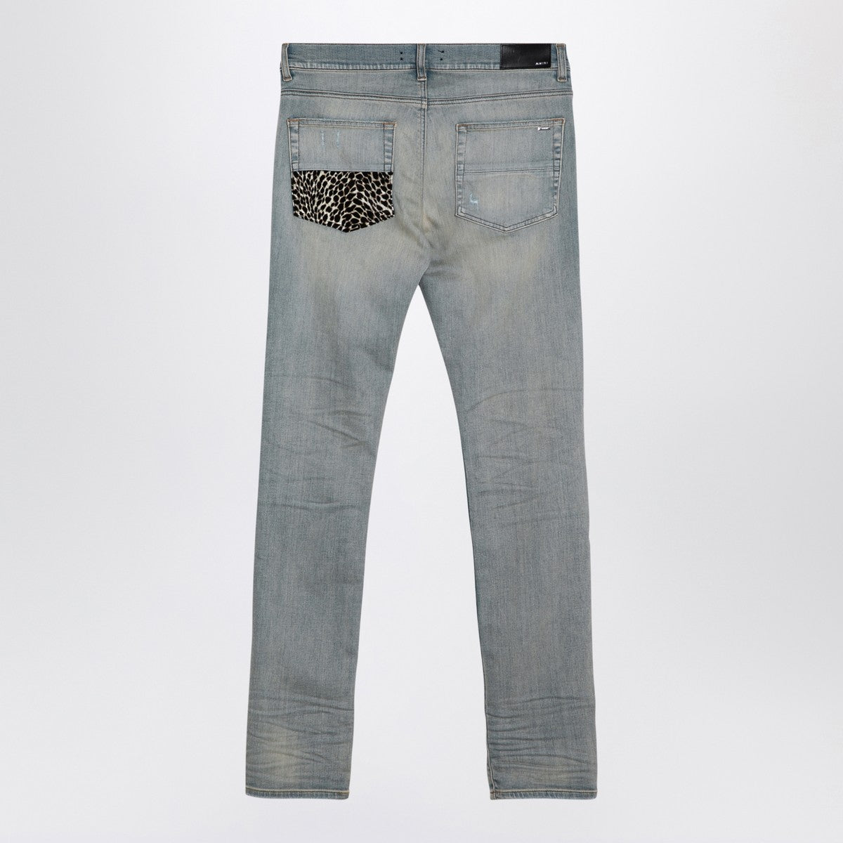 AMIRI Leopard Jeans MX1 antique indigo