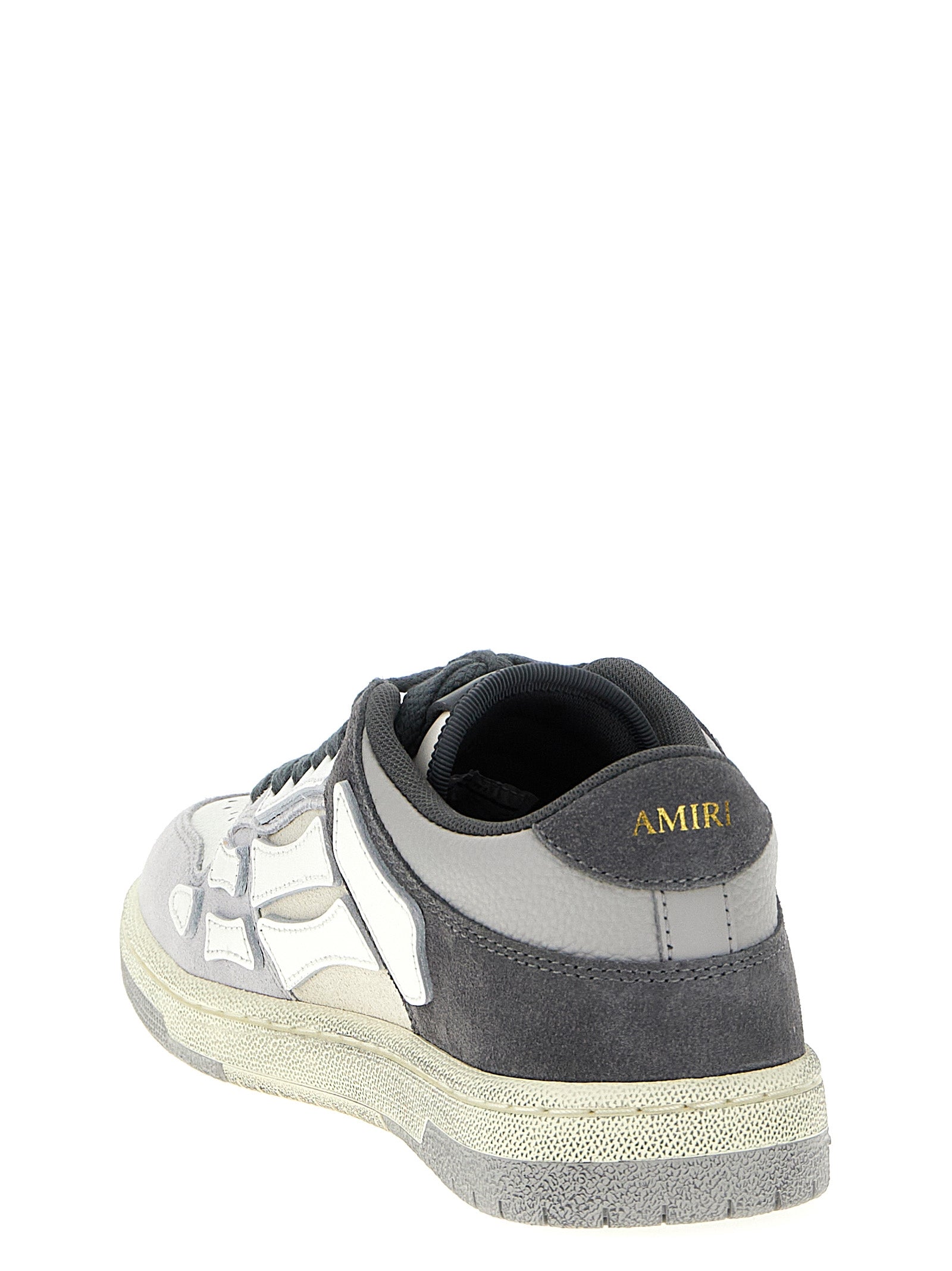 Amiri Distressed Skel Top Low Sneakers