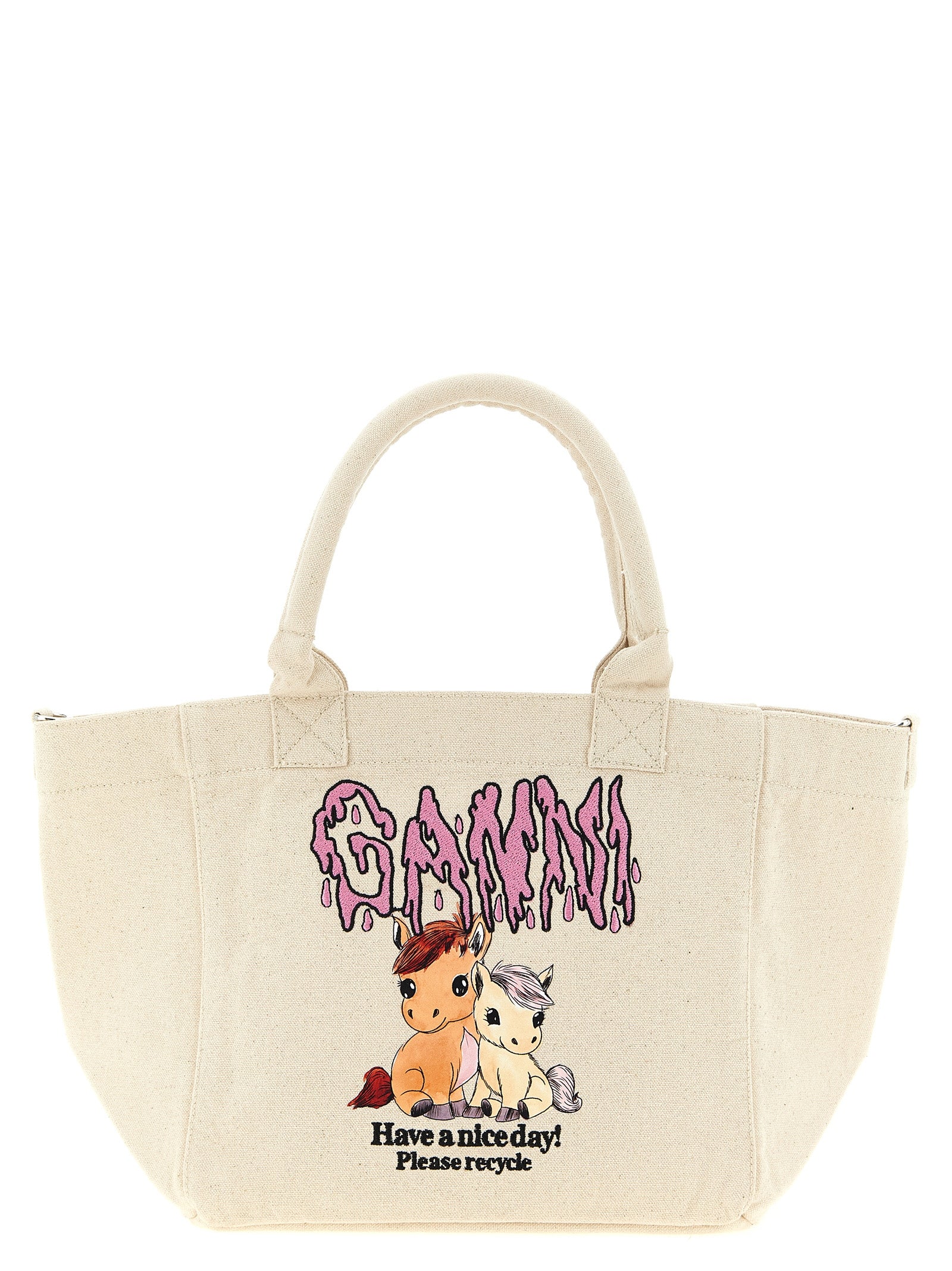Ganni Small Pony Shopping Bag
