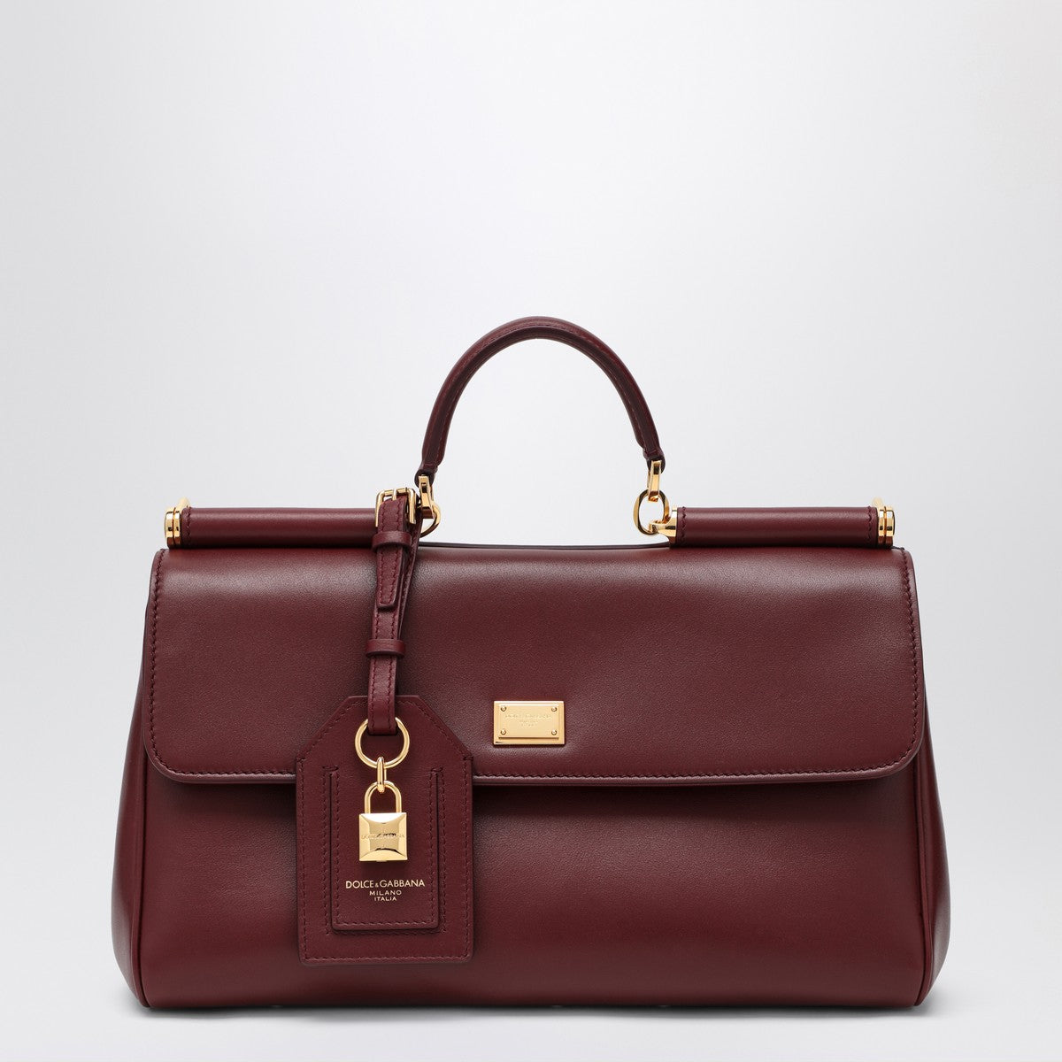Dolce & Gabbana Dolce&Gabbana My Sicily handbag in burgundy leather