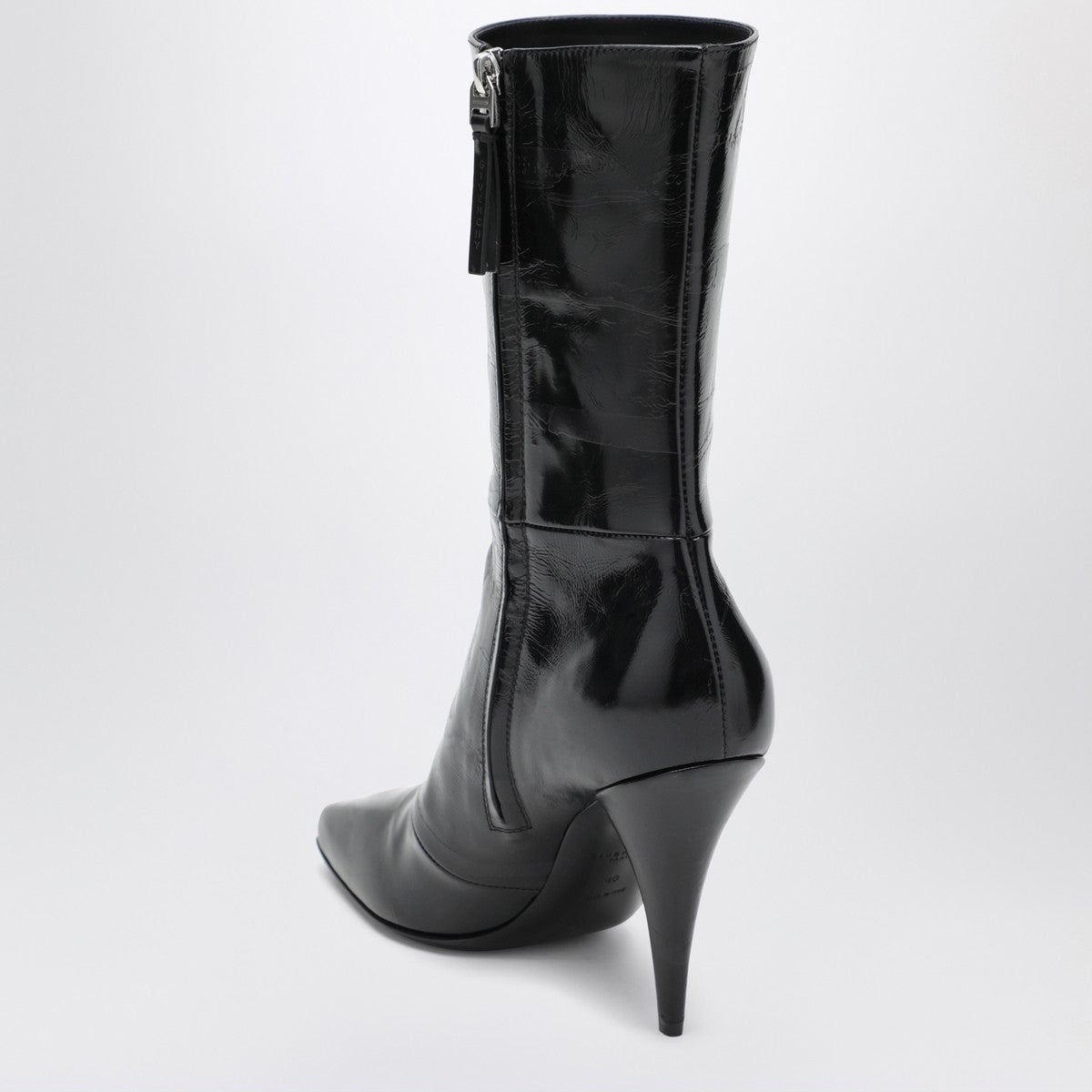 Black Sliced Square GIVENCHY Tape ankle boots