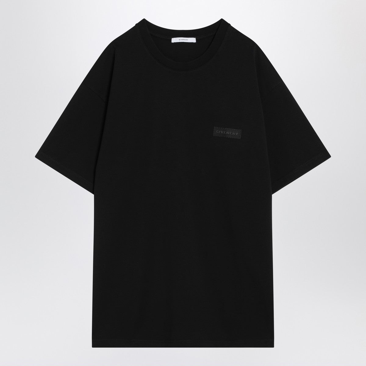 Givenchy Black cotton T-shirt with logo patch