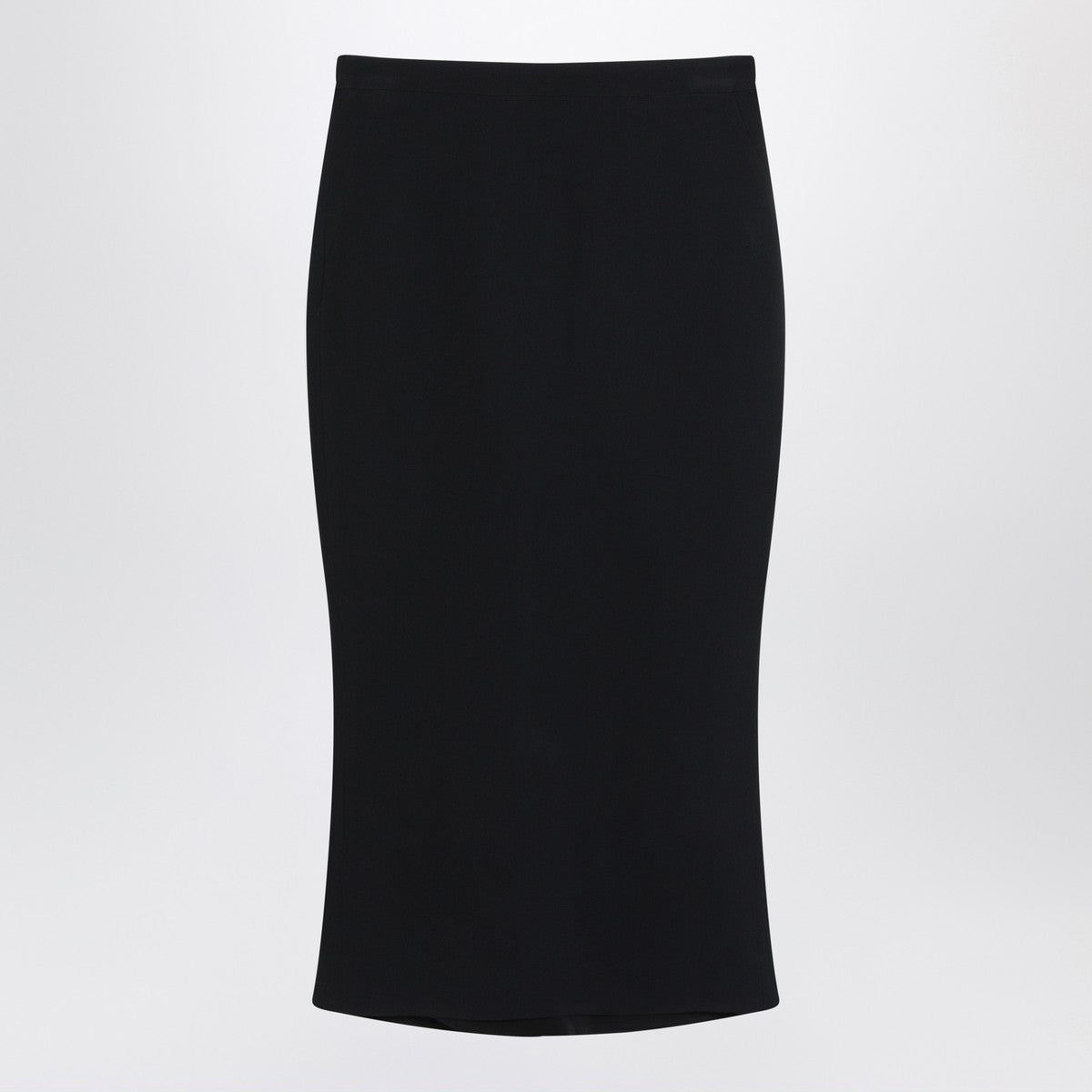 Givenchy Black midi skirt with pleats on the back