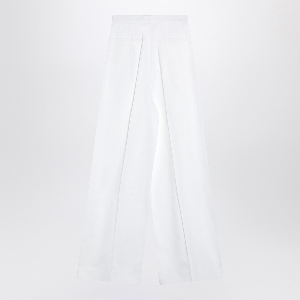 Givenchy White pleated cotton trousers