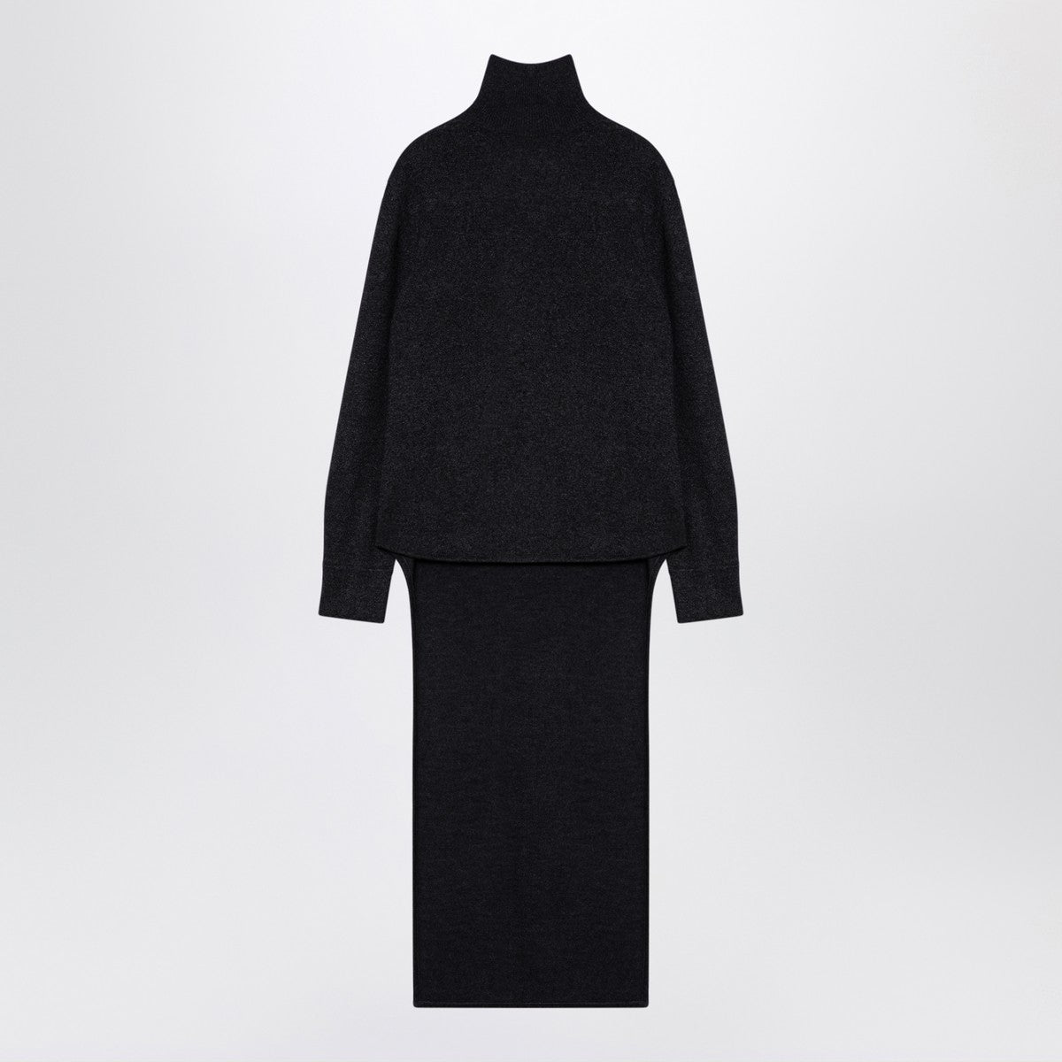 Givenchy Dark grey turtleneck with drawstring