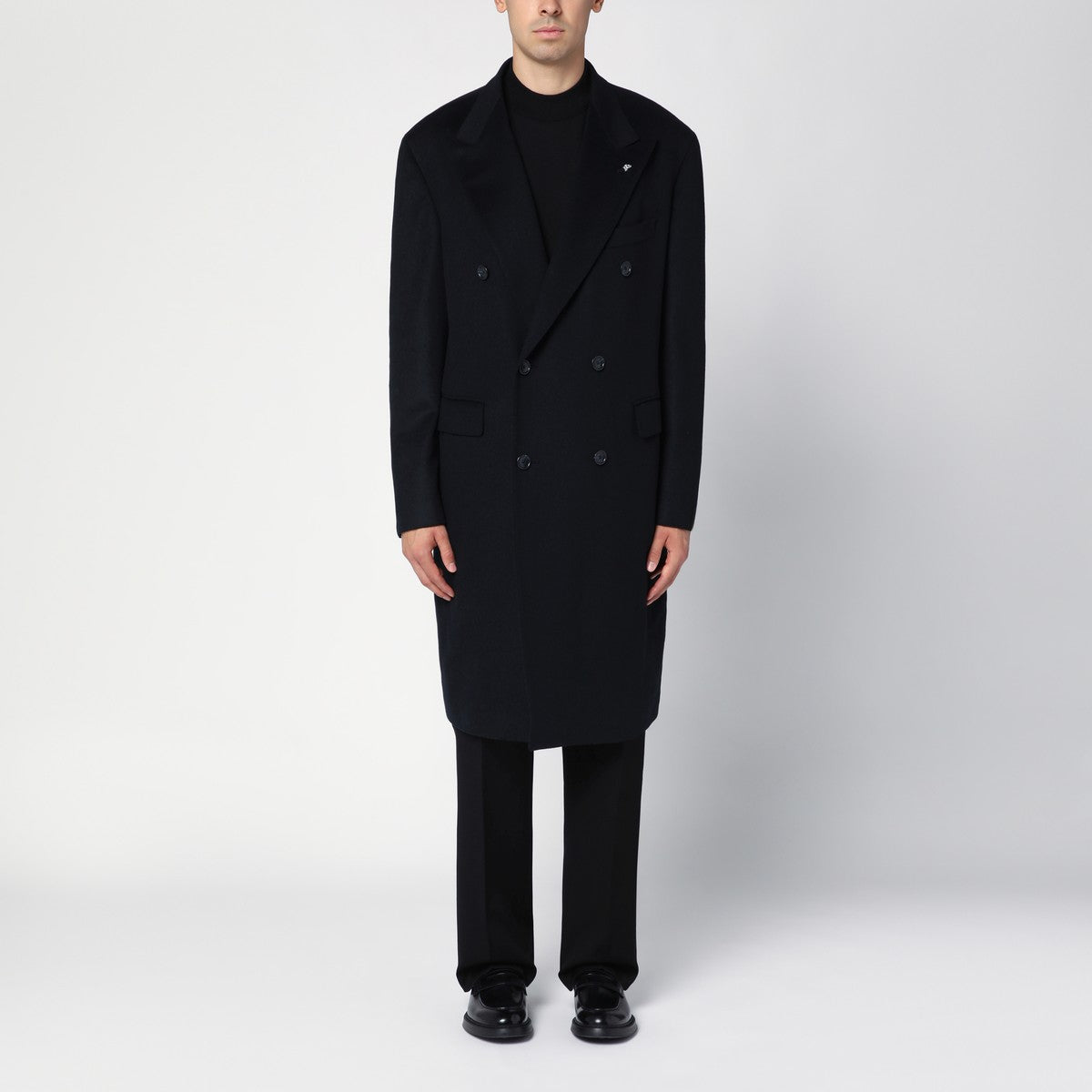 Tagliatore Blue London double-breasted coat