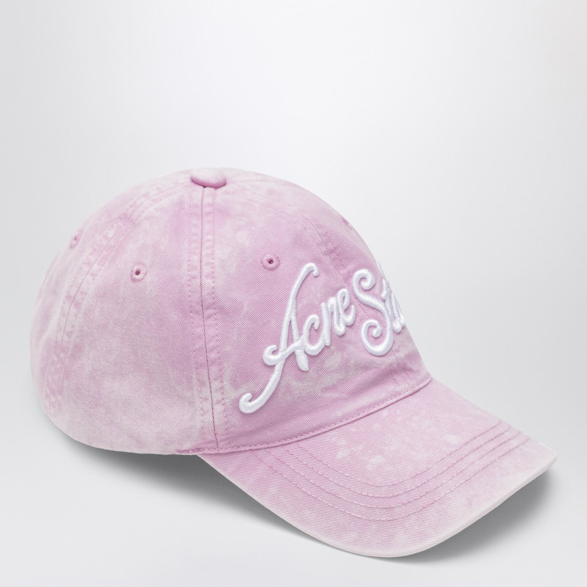 Acne Studios Pubble pink baseball cap with logo