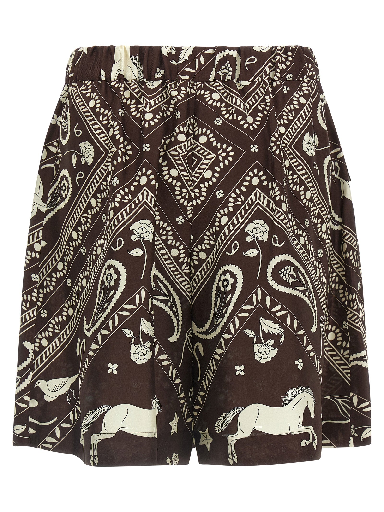 Alberto Biani Bandana Print Bermuda Shorts