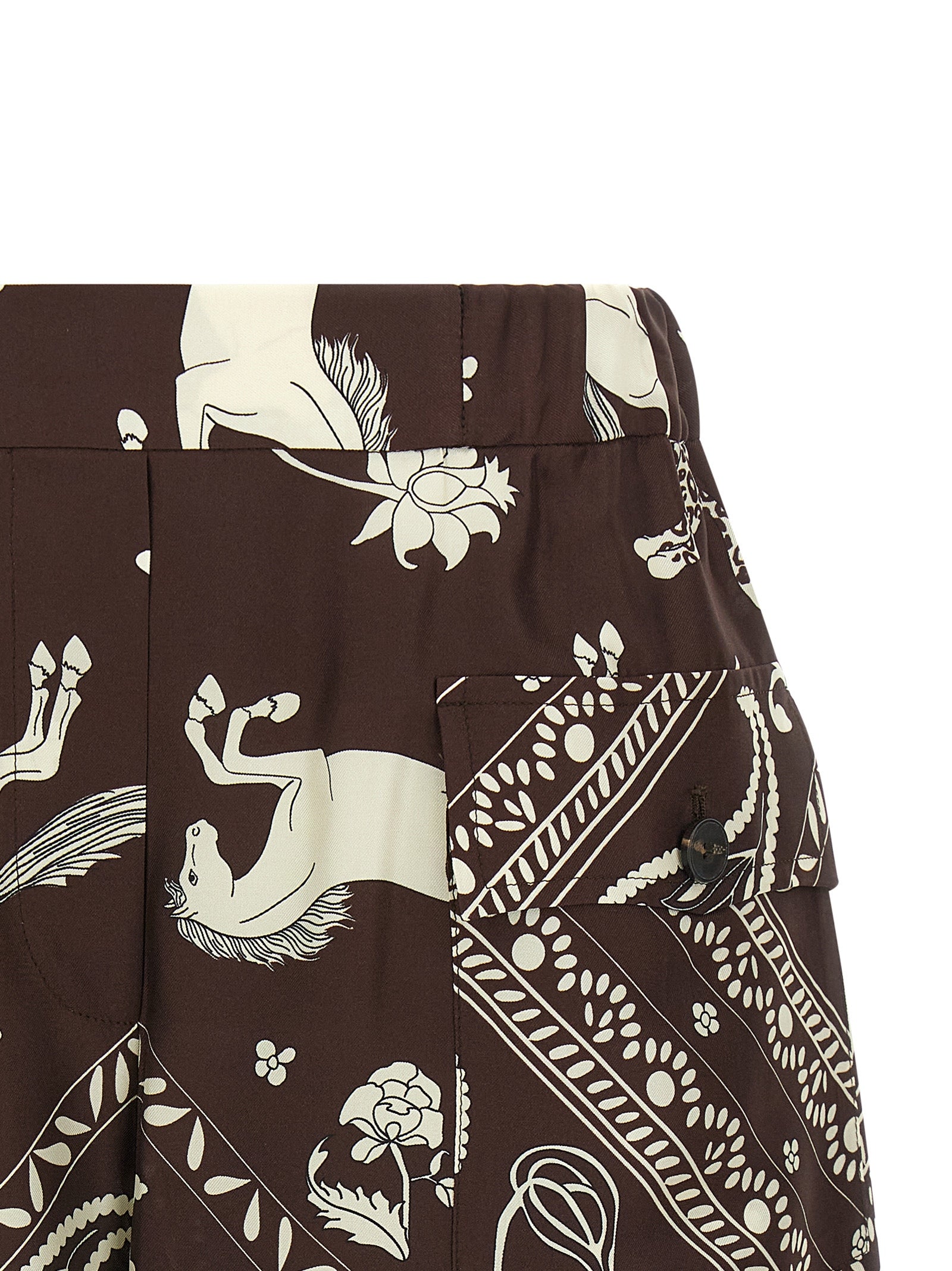 Alberto Biani Bandana Print Bermuda Shorts