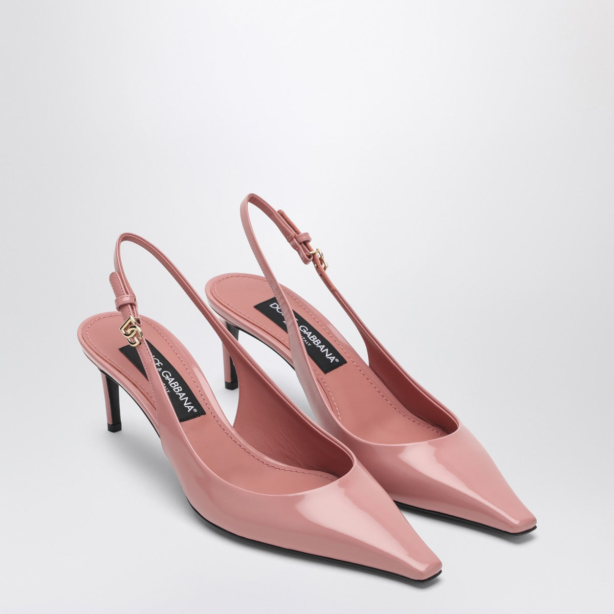 Dolce & Gabbana Dolce&Gabbana Pink leather slingback with décolleté