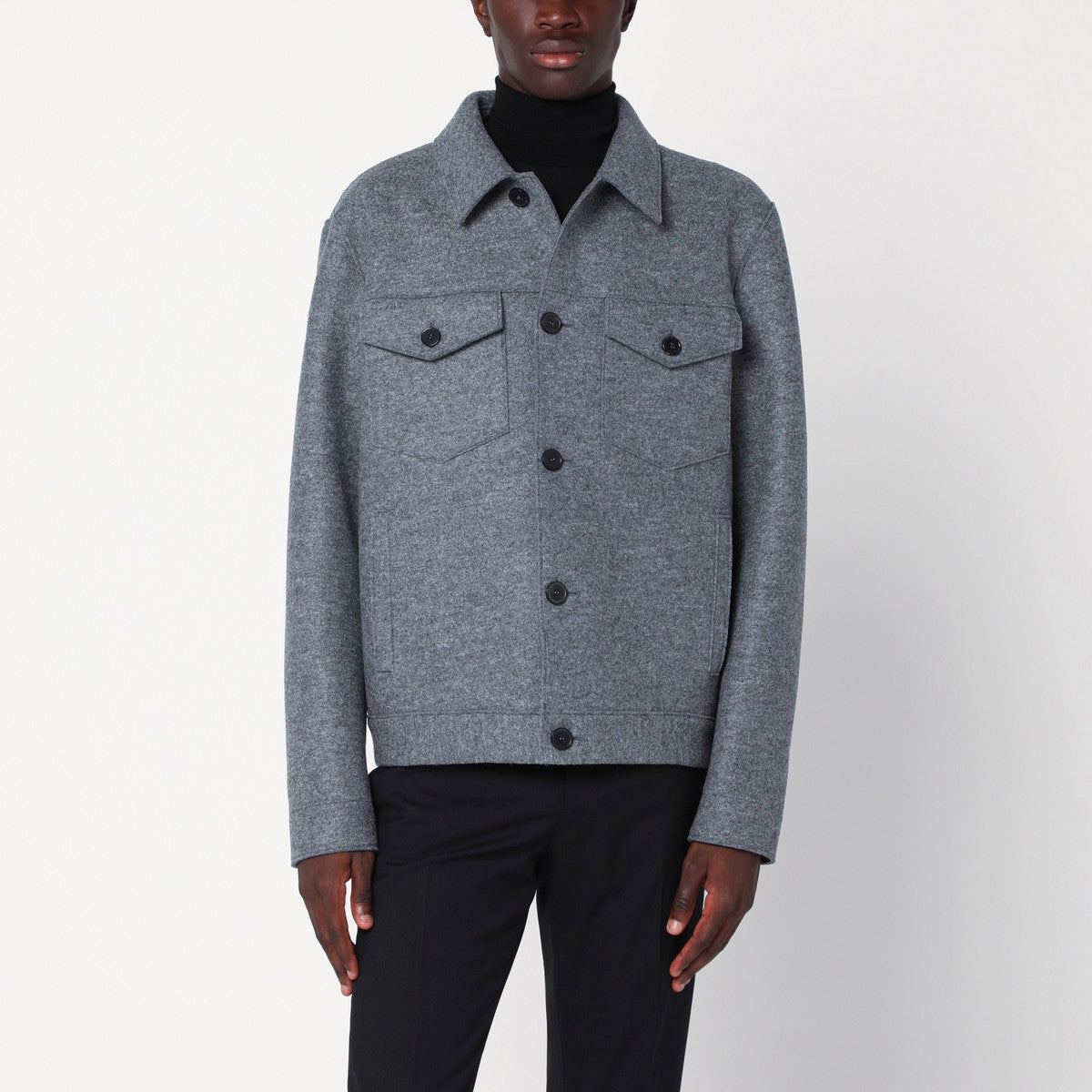 Harris Wharf London Light grey wool jacket