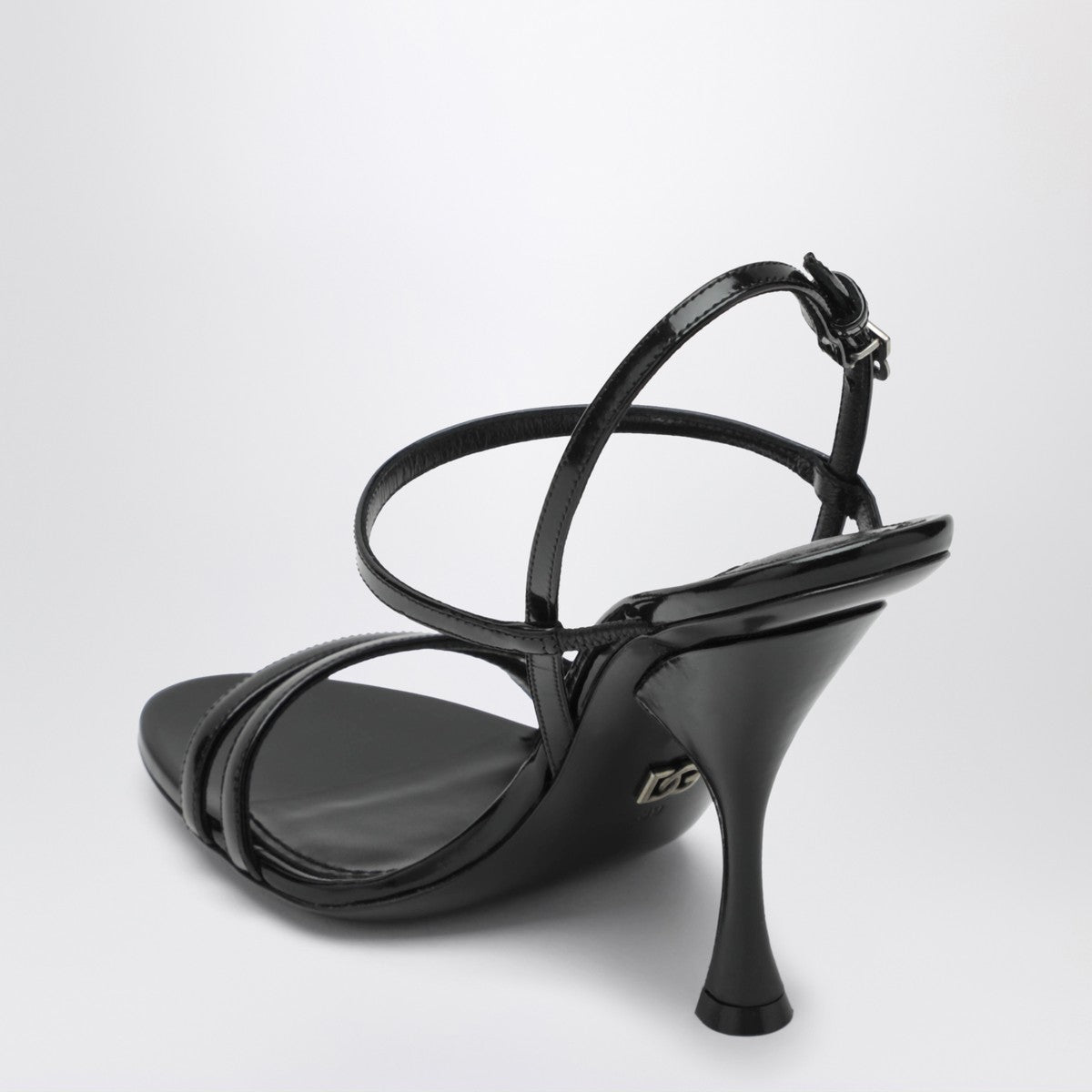 Dolce & Gabbana Dolce&Gabbana Black polished calf leather sandals