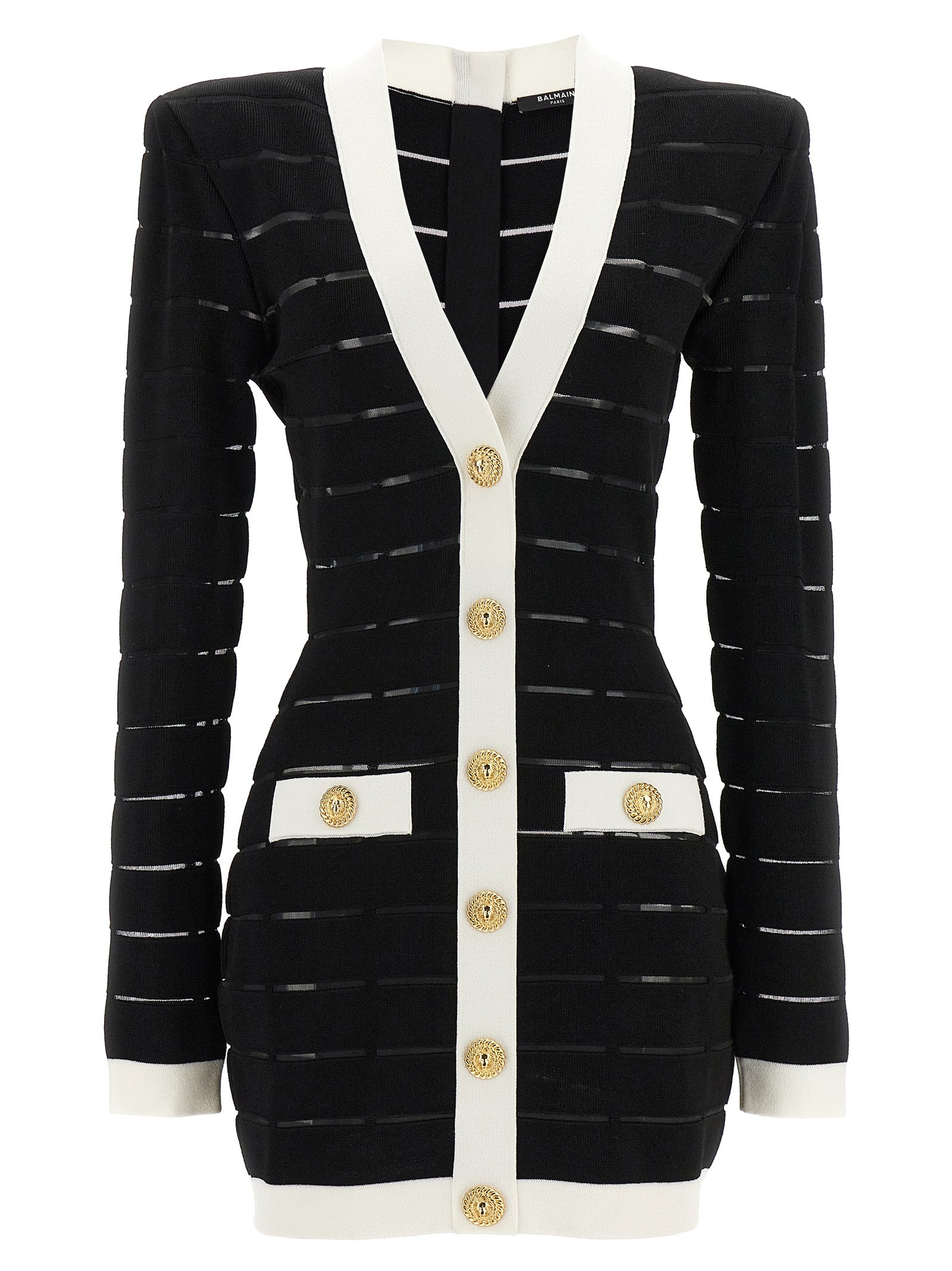 Balmain Two-tone Knit Dress